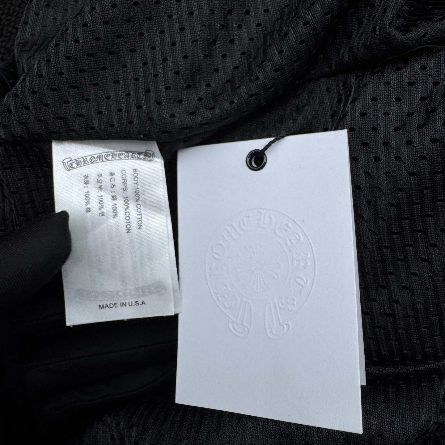Chrome Hearts Sports Mesh Varsity Shorts Black - DopestKickz