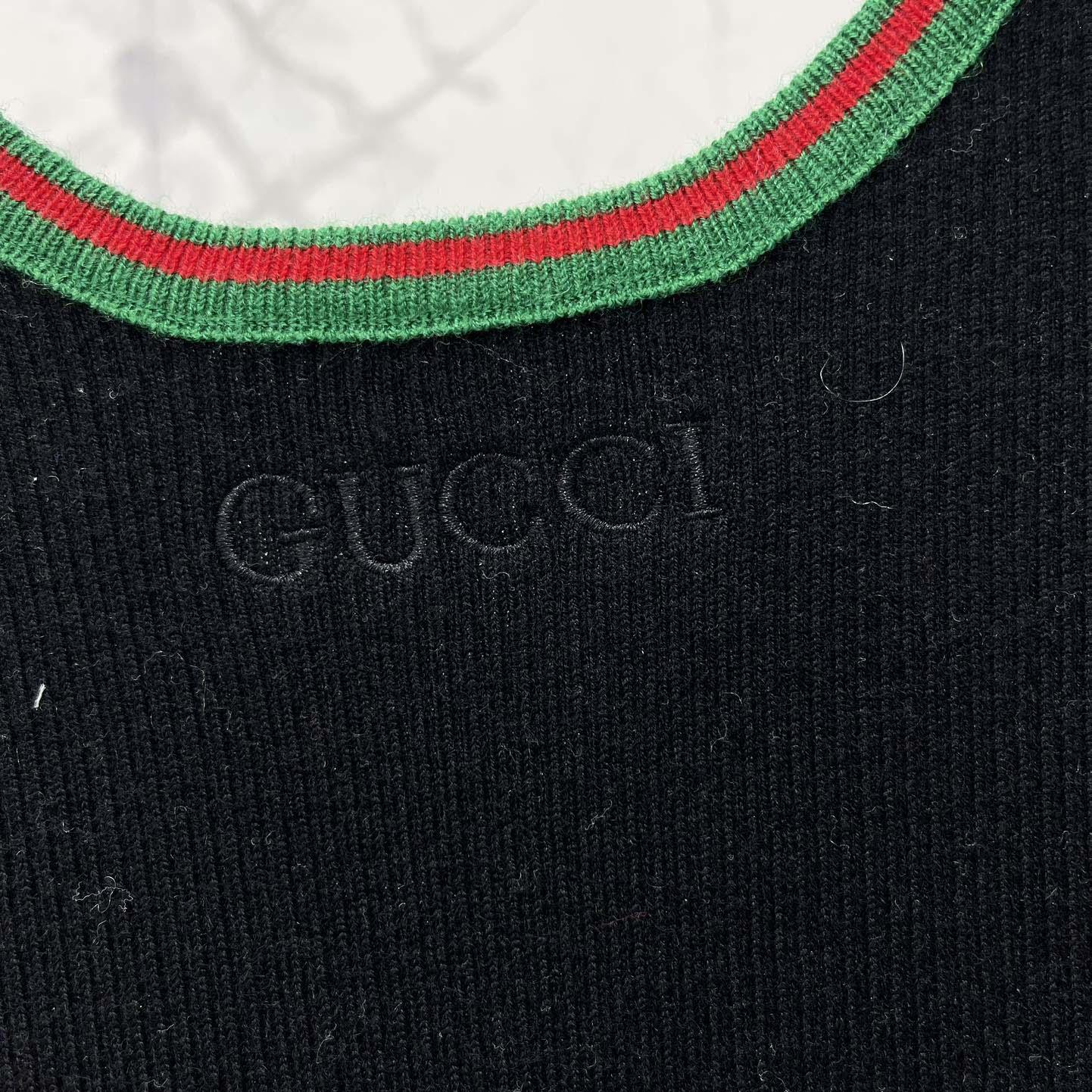Gucci Cotton Rib Tank Top With Web - DopestKickz