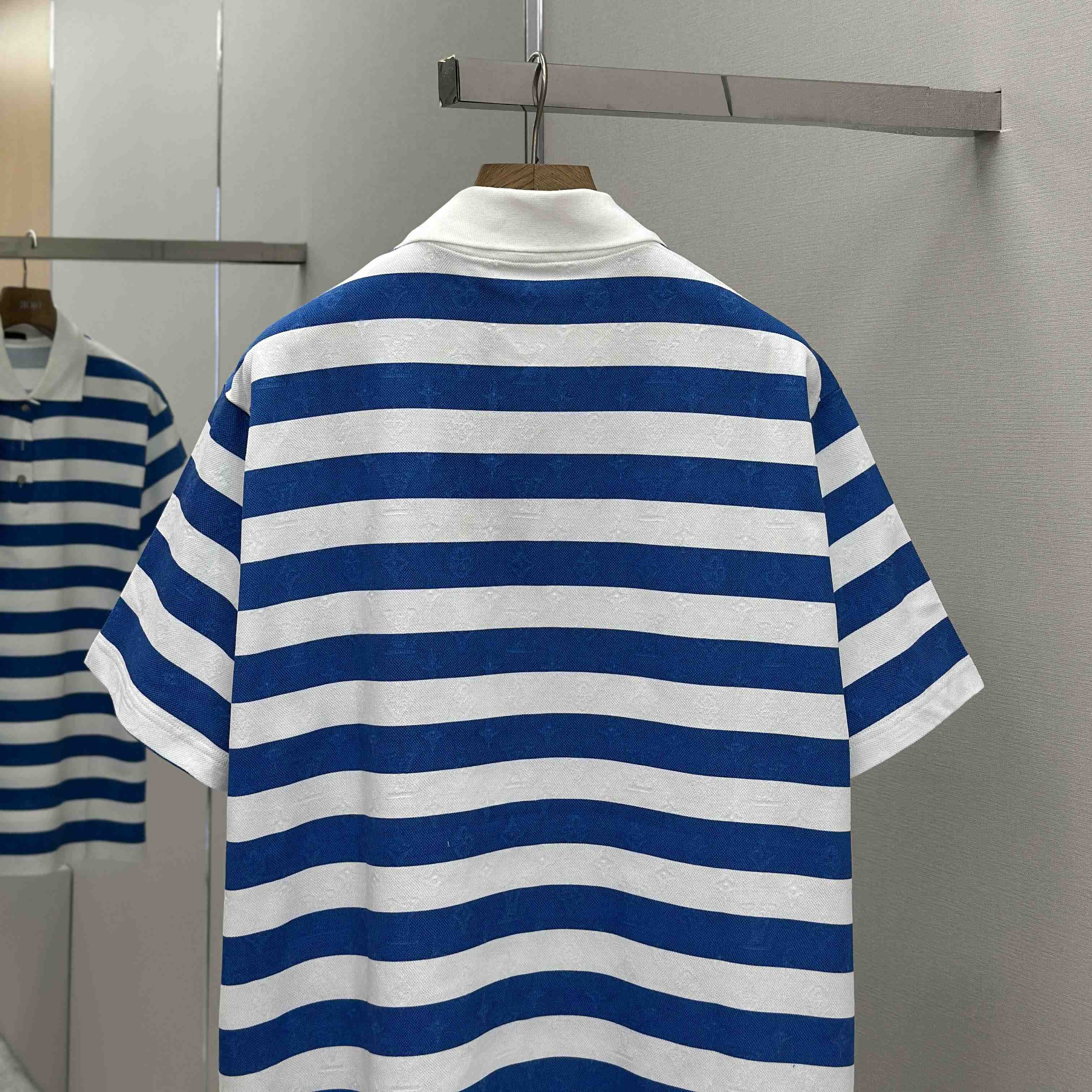 Louis Vuitton Monogram Striped Polo Shirt   1AHWB6 - DopestKickz