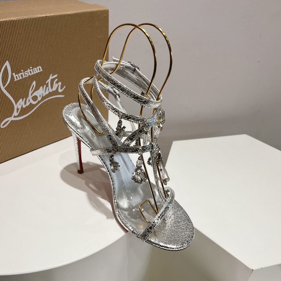 Christian Louboutin 110mm Bombina Pampila sandals - DopestKickz