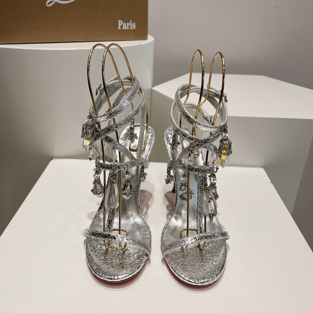 Christian Louboutin 110mm Bombina Pampila sandals - DopestKickz
