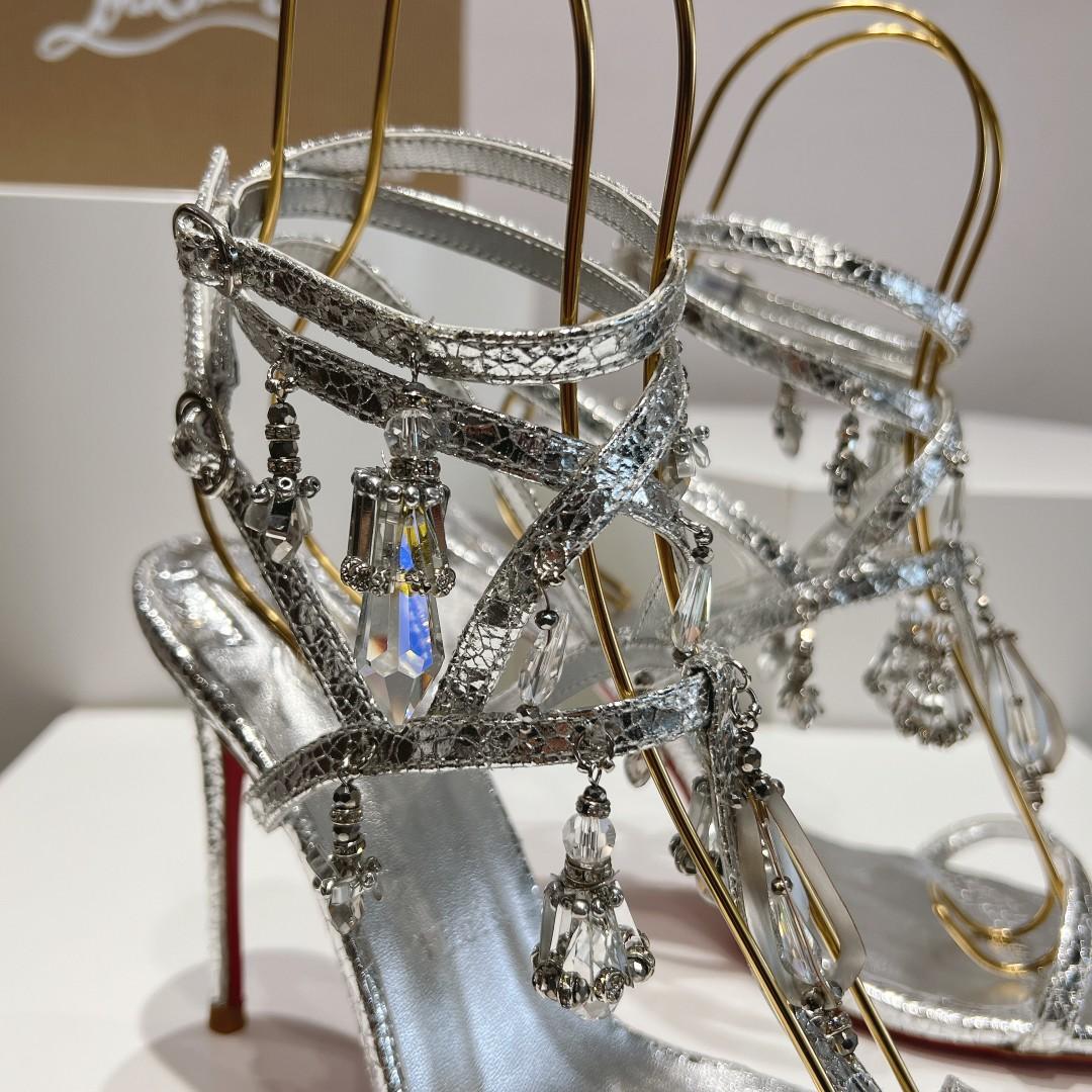 Christian Louboutin 110mm Bombina Pampila sandals - DopestKickz