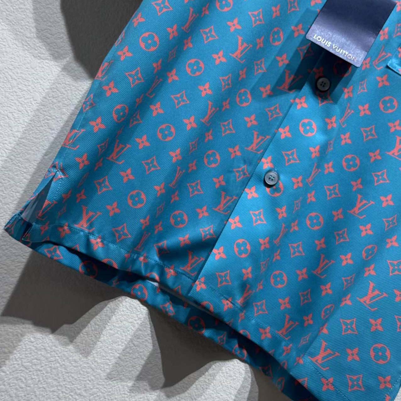 Louis Vuitton Monogram Short-Sleeved Silk Shirt - DopestKickz
