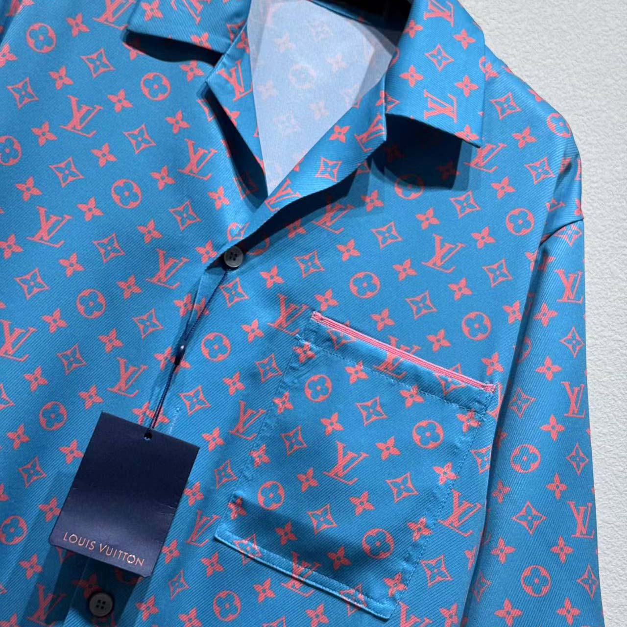 Louis Vuitton Monogram Short-Sleeved Silk Shirt - DopestKickz