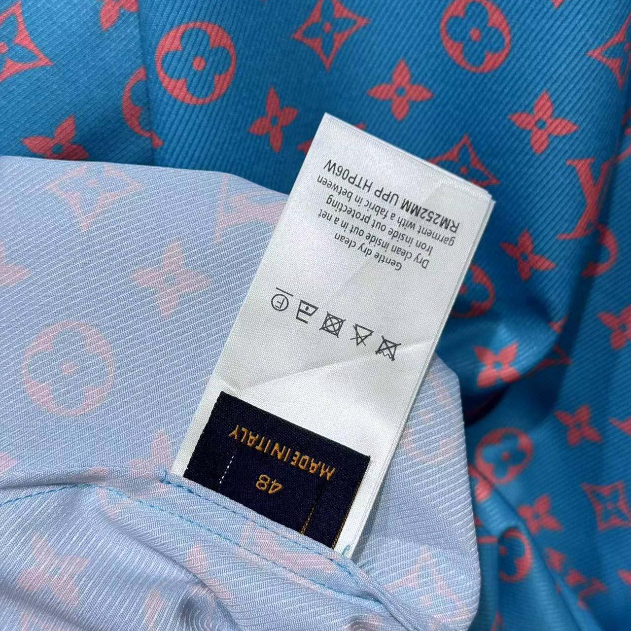 Louis Vuitton Monogram Short-Sleeved Silk Shirt - DopestKickz