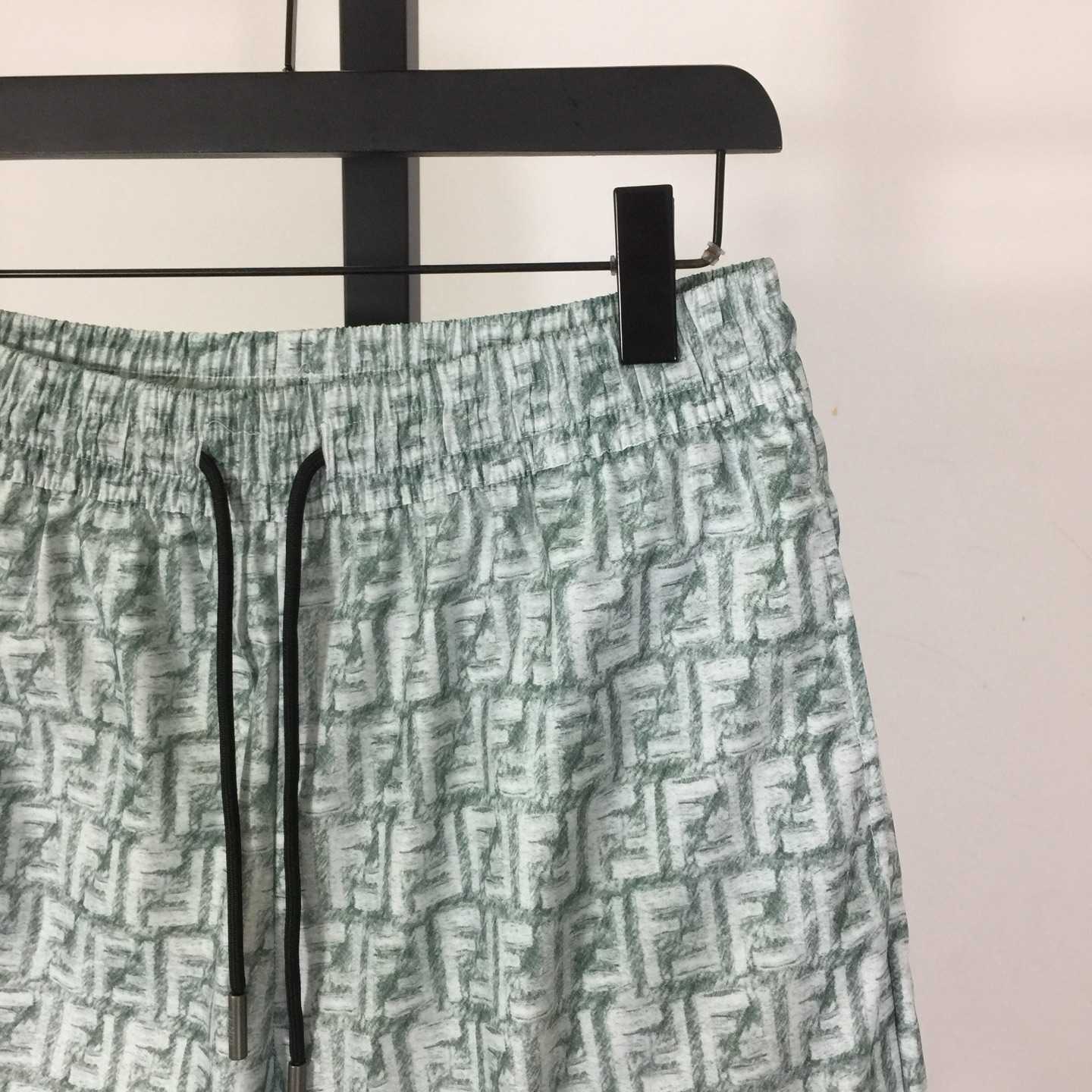 Fendi FF-motif Linen Shorts - DopestKickz