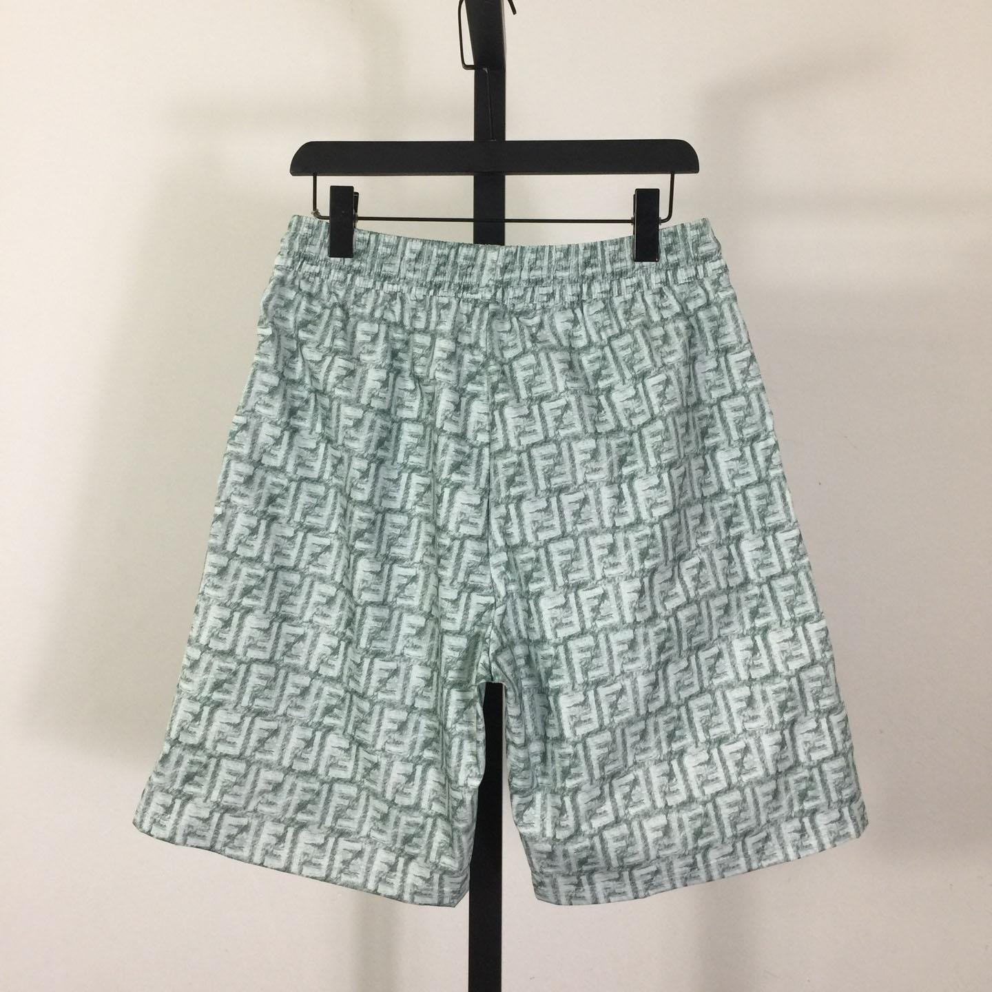 Fendi FF-motif Linen Shorts - DopestKickz