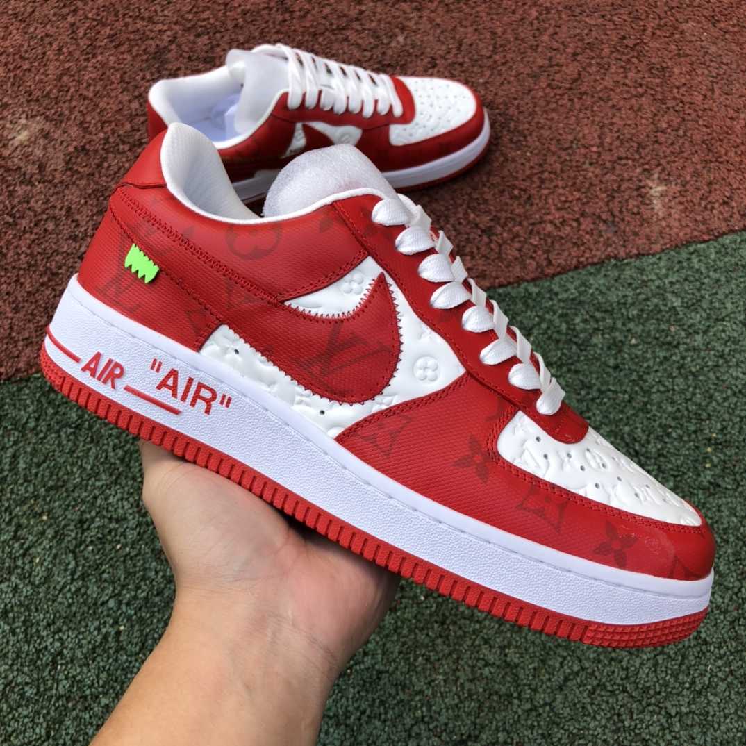 Louis Vuitton x Nike Air Force 1 Low Sneaker    - DopestKickz