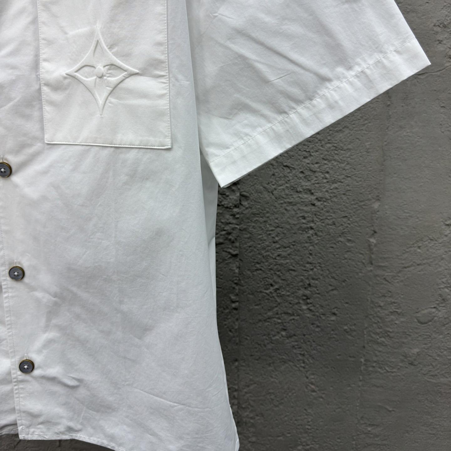 Louis Vuitton Signature Short-Sleeved Cotton Shirt   1AHCHO - DopestKickz
