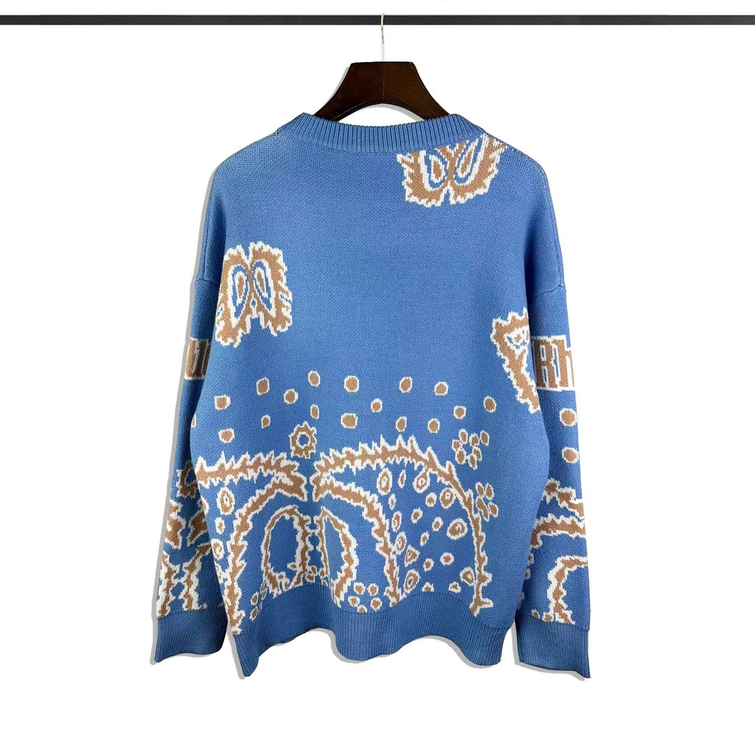 Rhude Bandana Knit Crewneck (50% Off Sale) - DopestKickz