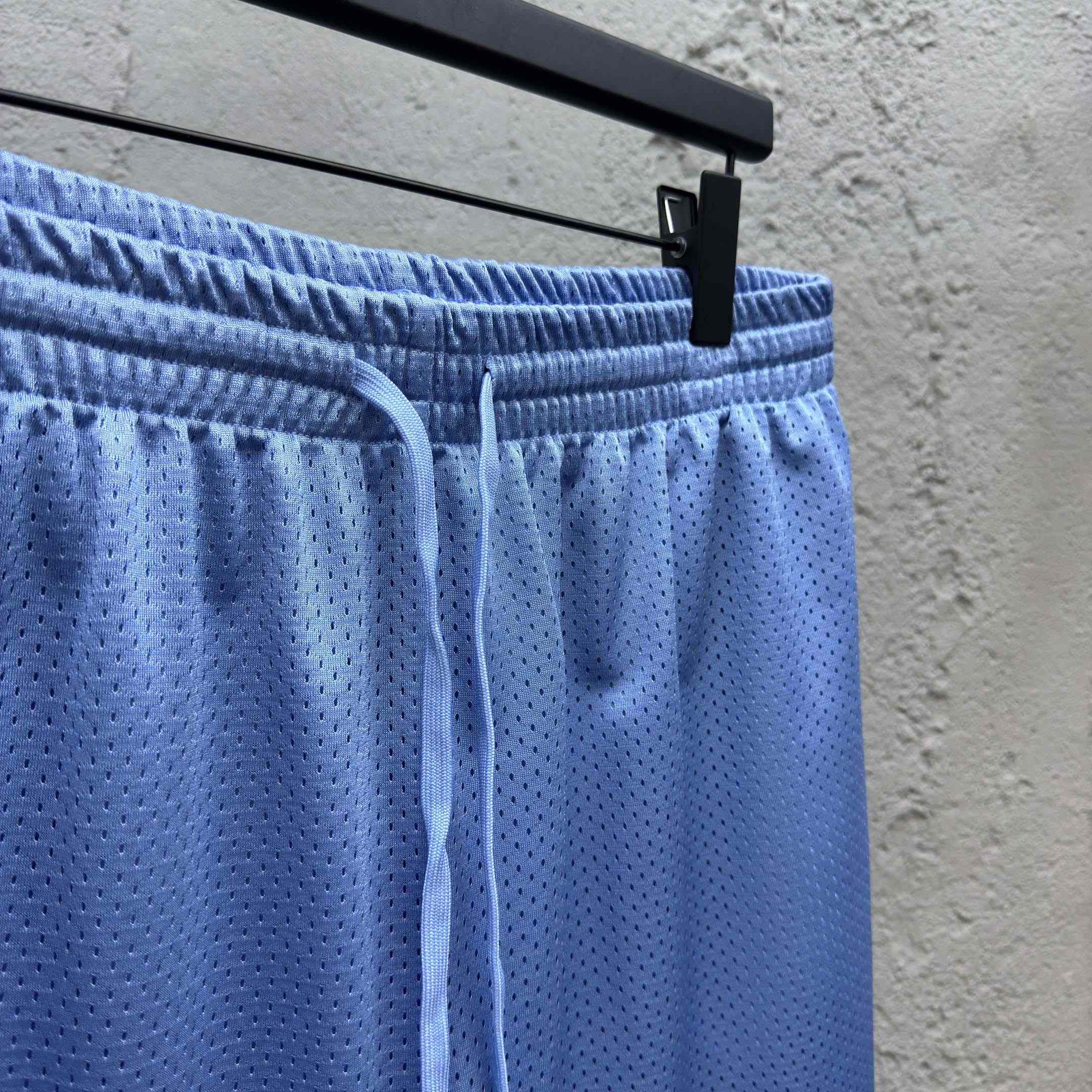 Chrome Hearts Sports Mesh Varsity Shorts Blue - DopestKickz
