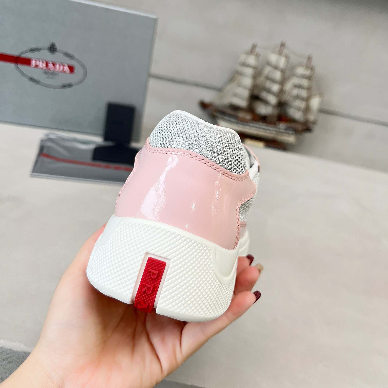 Prada America's Cup Biker Fabric Sneakers - DopestKickz