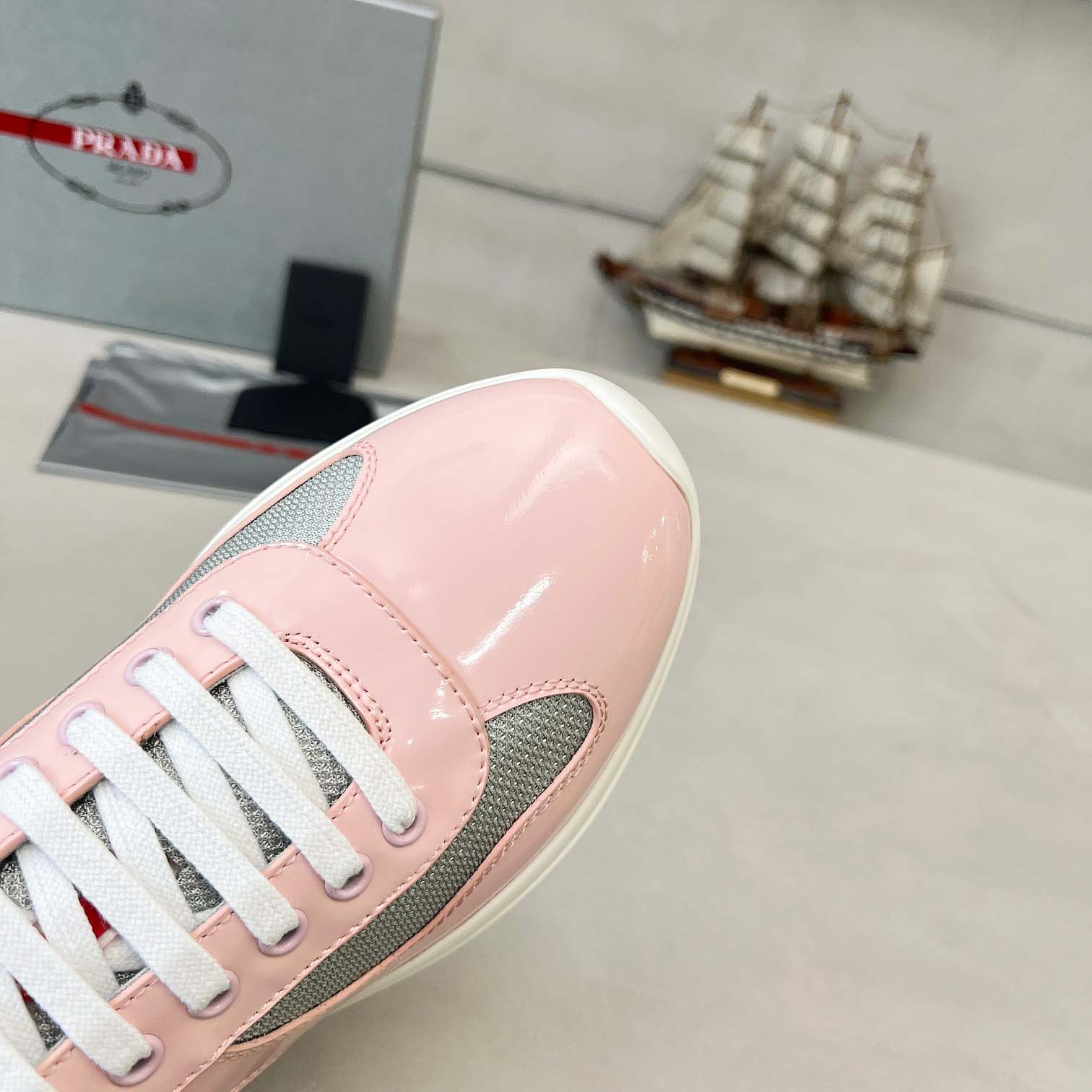 Prada America's Cup Biker Fabric Sneakers - DopestKickz