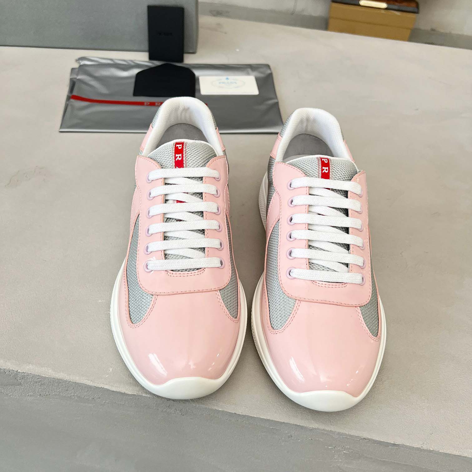 Prada America's Cup Biker Fabric Sneakers - DopestKickz