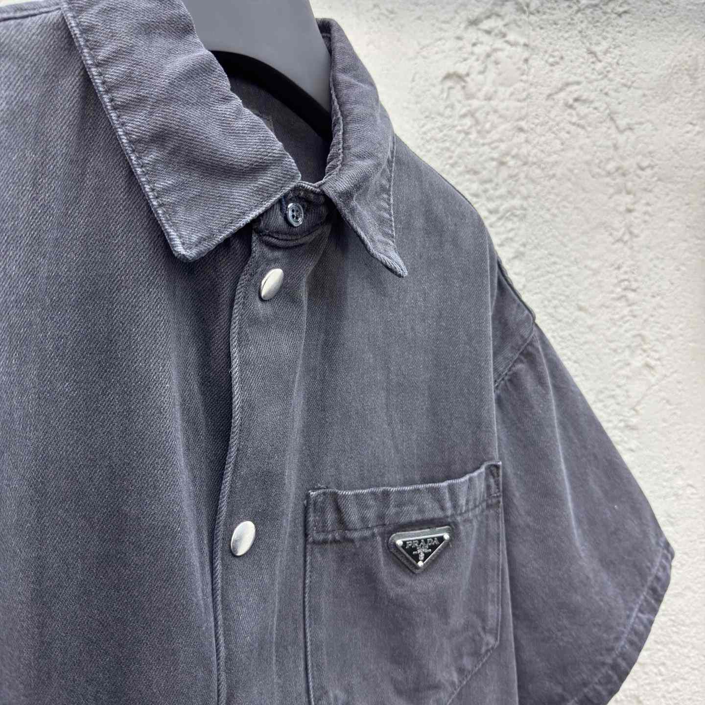 Prada Denim Shirt - DopestKickz