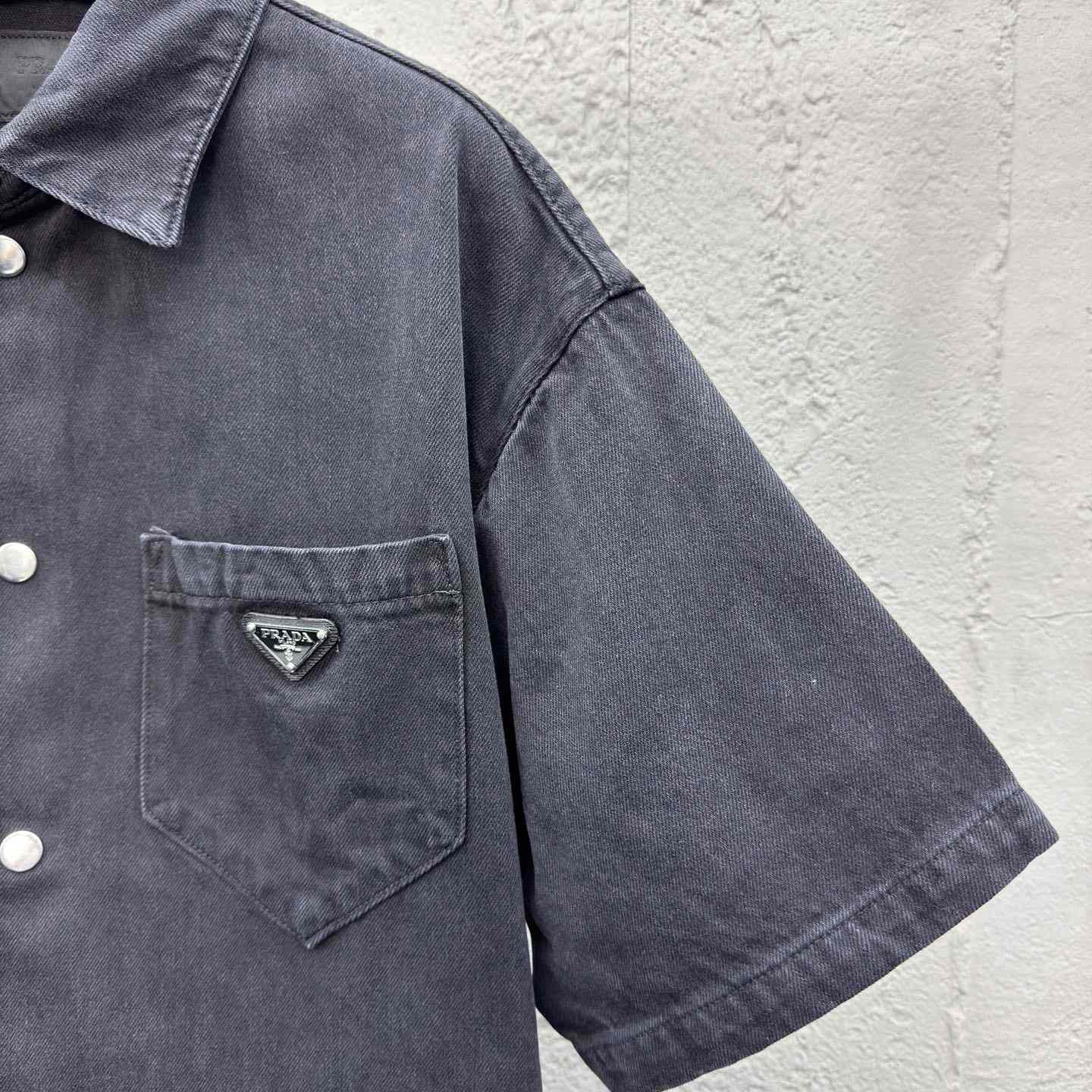 Prada Denim Shirt - DopestKickz
