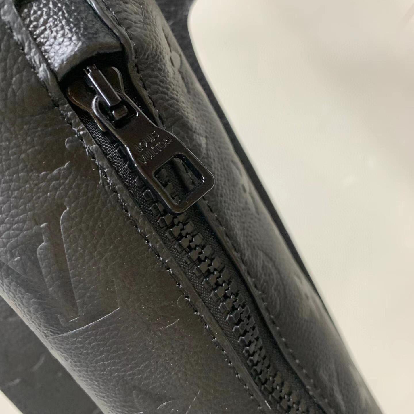 Louis Vuitton Black Monogram Embossed Leather Mid Layer (50% Off Sale)  PB2002       - DopestKickz