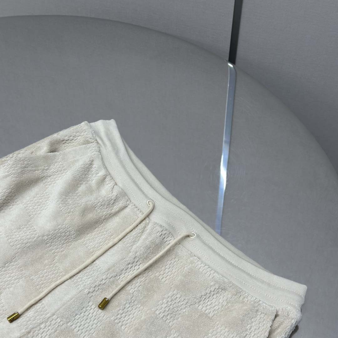 Louis Vuitton Damier French Terry Shorts   1AHUVJ - DopestKickz