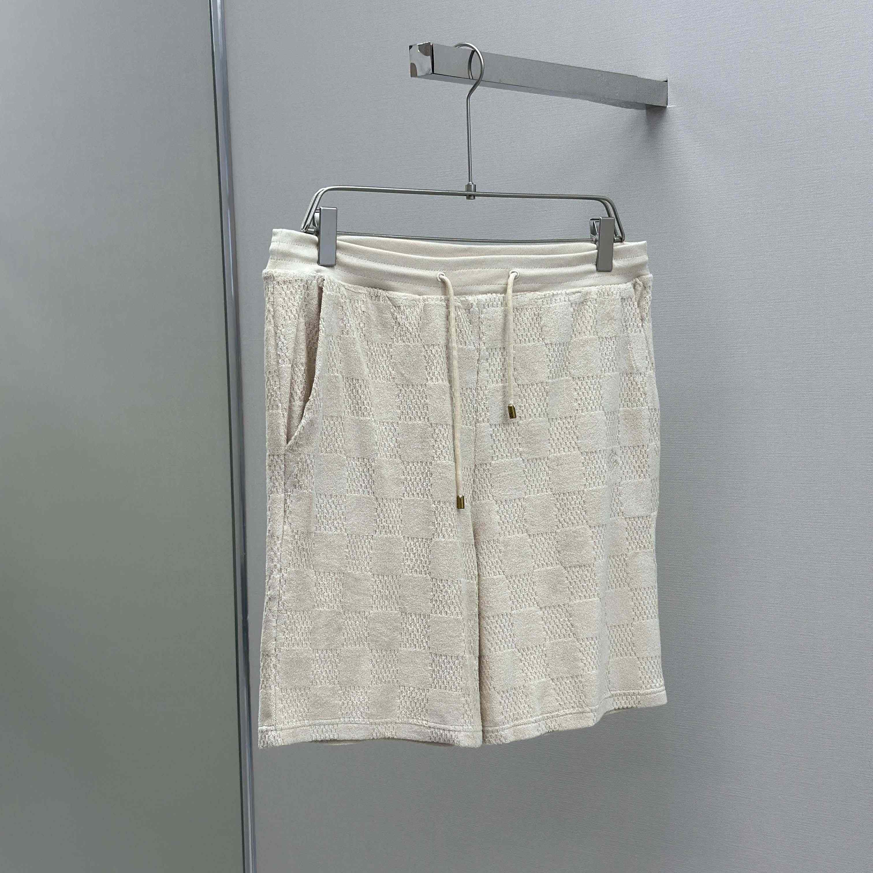 Louis Vuitton Damier French Terry Shorts   1AHUVJ - DopestKickz
