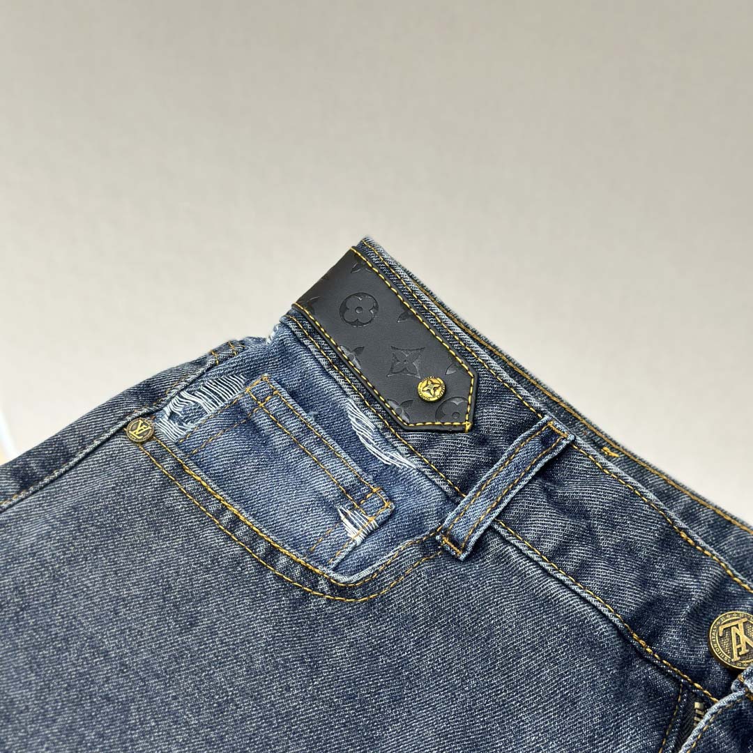 Louis Vuitton Denim Shorts - DopestKickz