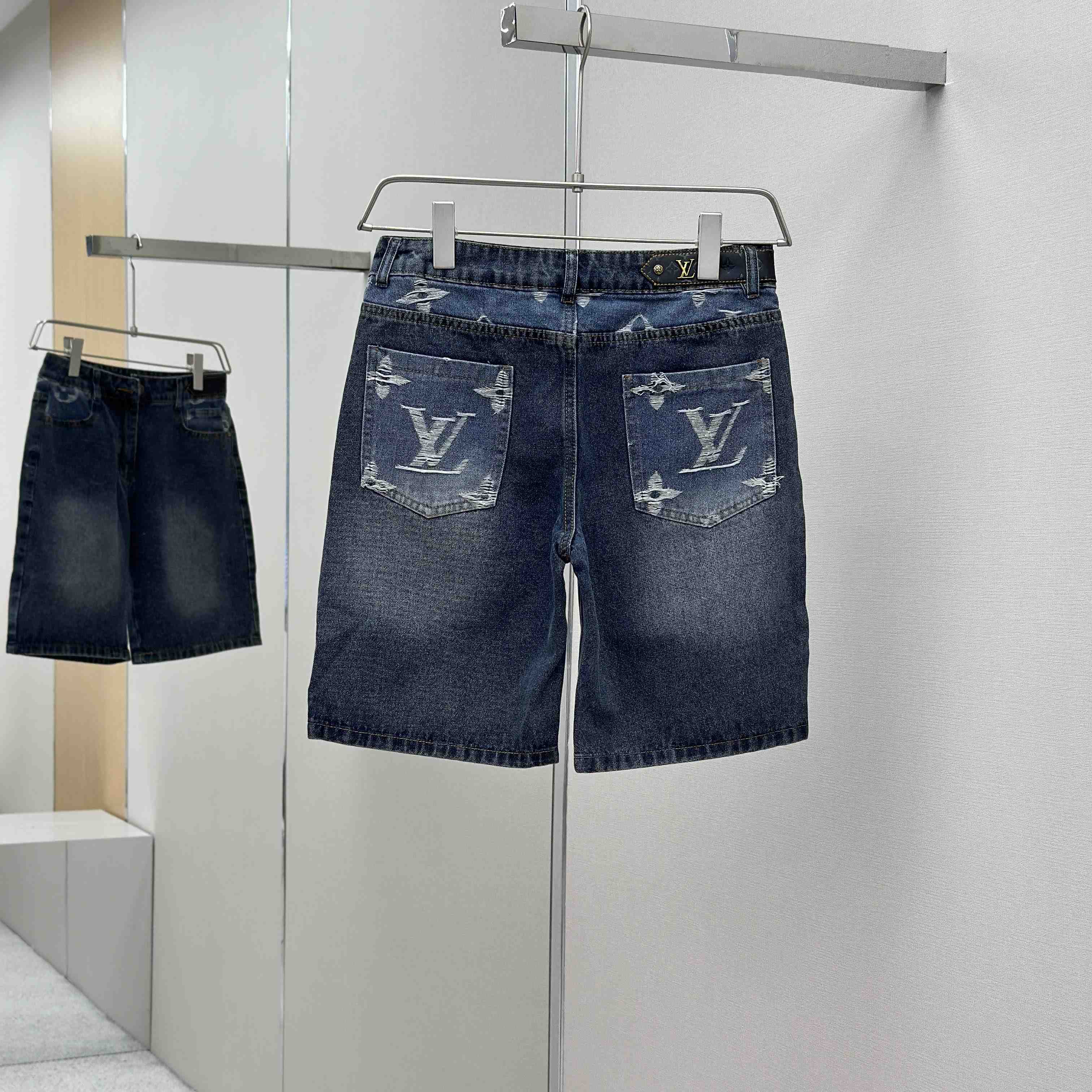 Louis Vuitton Denim Shorts - DopestKickz
