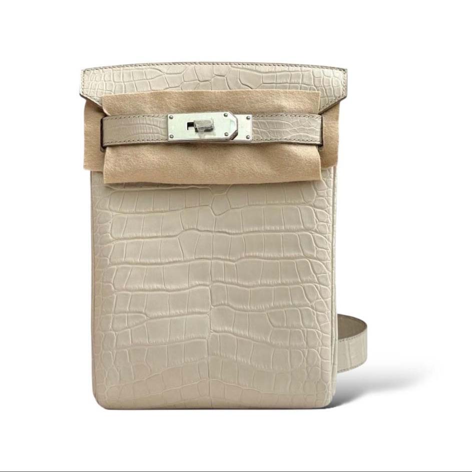 Hermes Hac-a-Dos Beton Croco PHW - DopestKickz