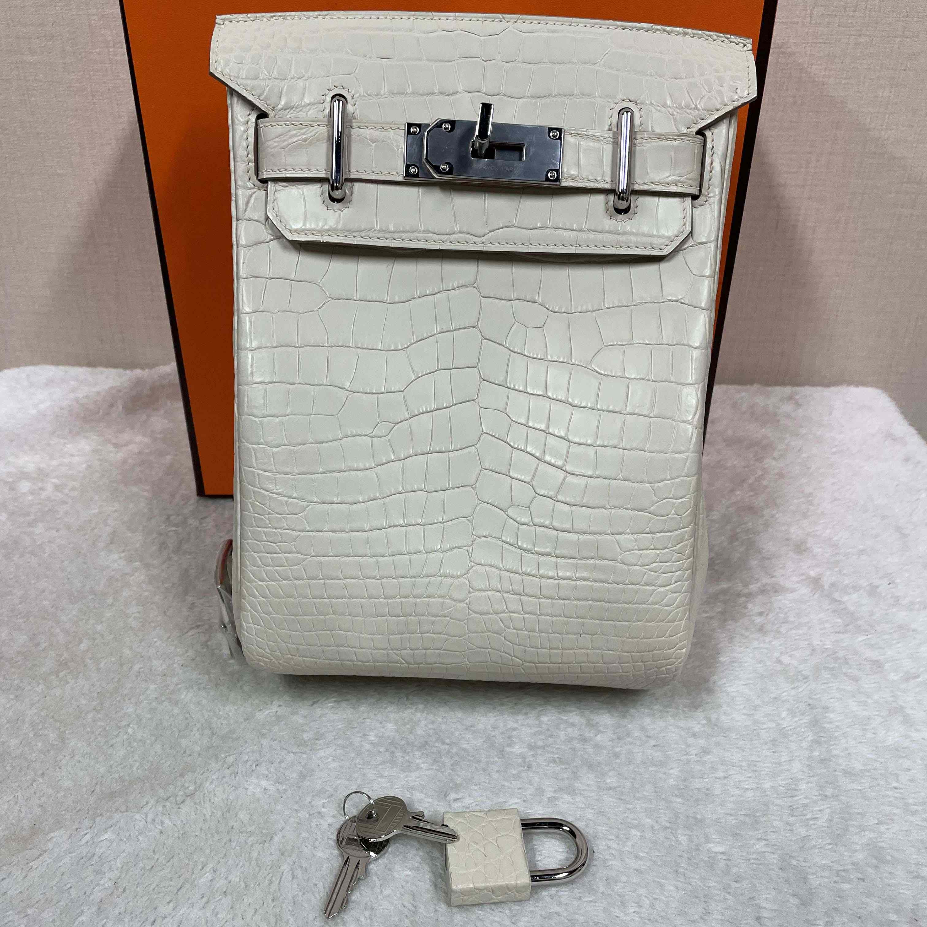 Hermes Hac-a-Dos Beton Croco PHW - DopestKickz