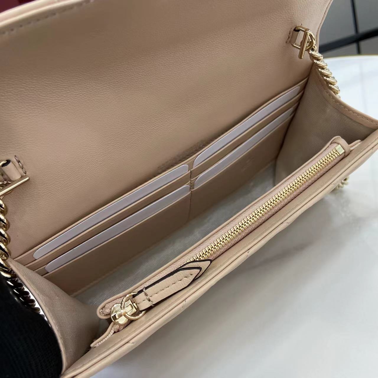 Gucci GG Marmont Wallet On Chain - DopestKickz