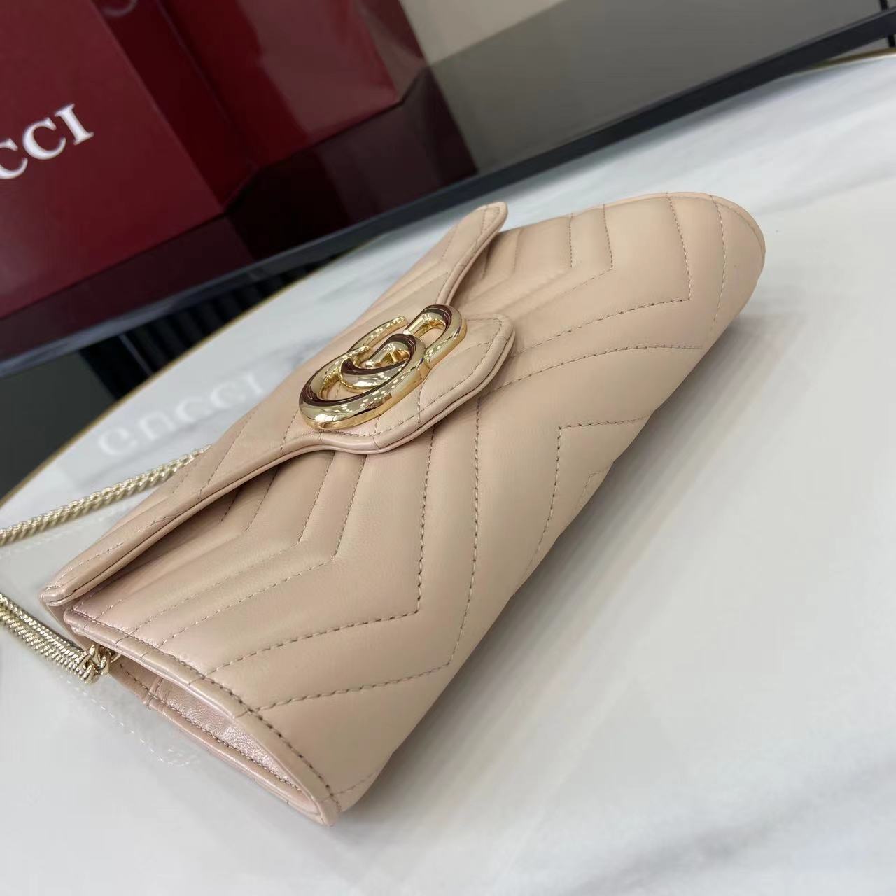 Gucci GG Marmont Wallet On Chain - DopestKickz