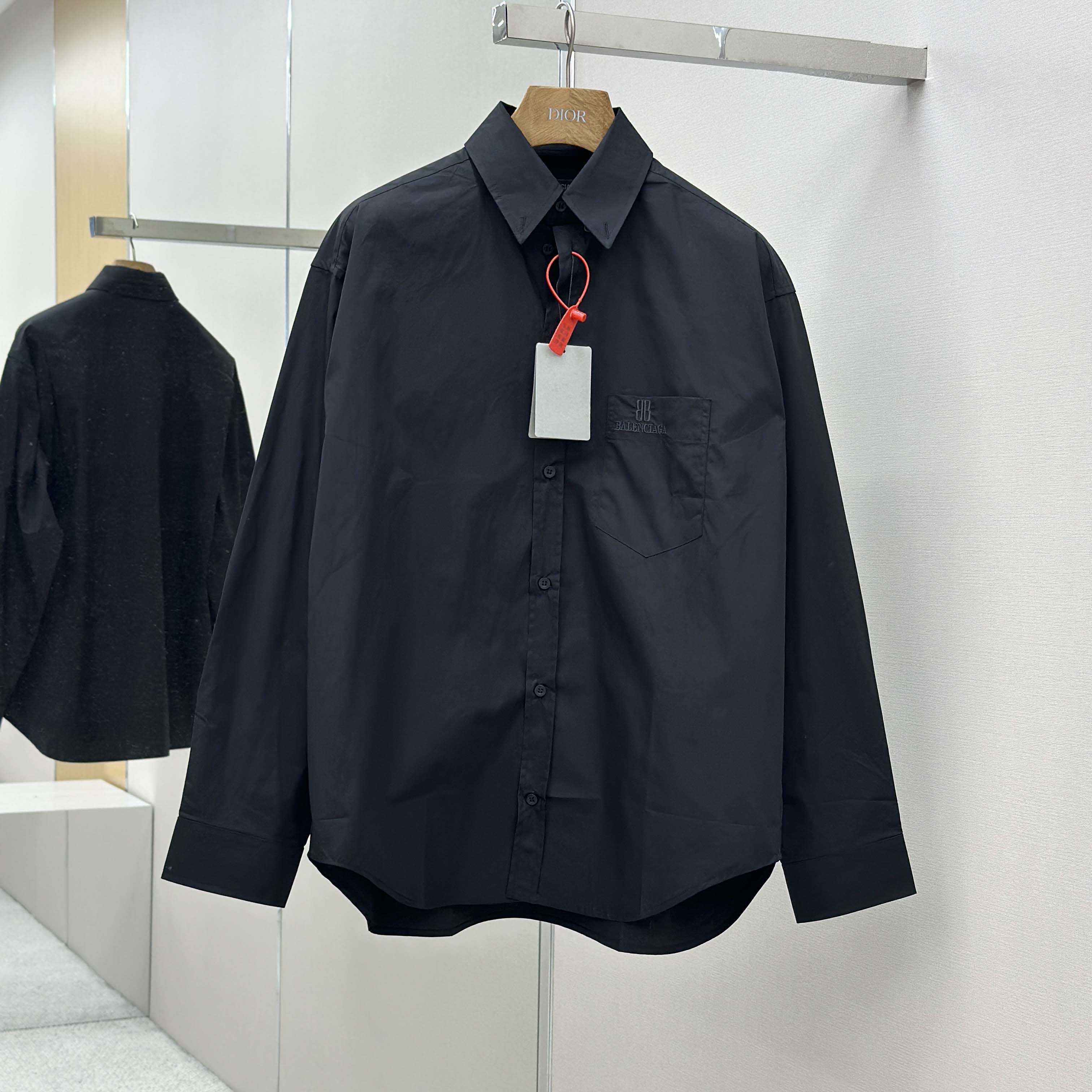 Balenciaga Large Fit Shirt In White Cotton Poplin - DopestKickz