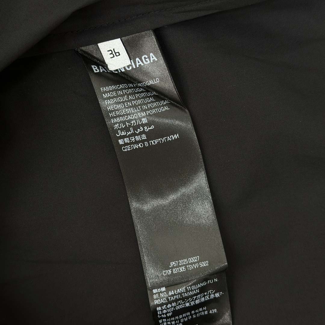 Balenciaga Large Fit Shirt In White Cotton Poplin - DopestKickz