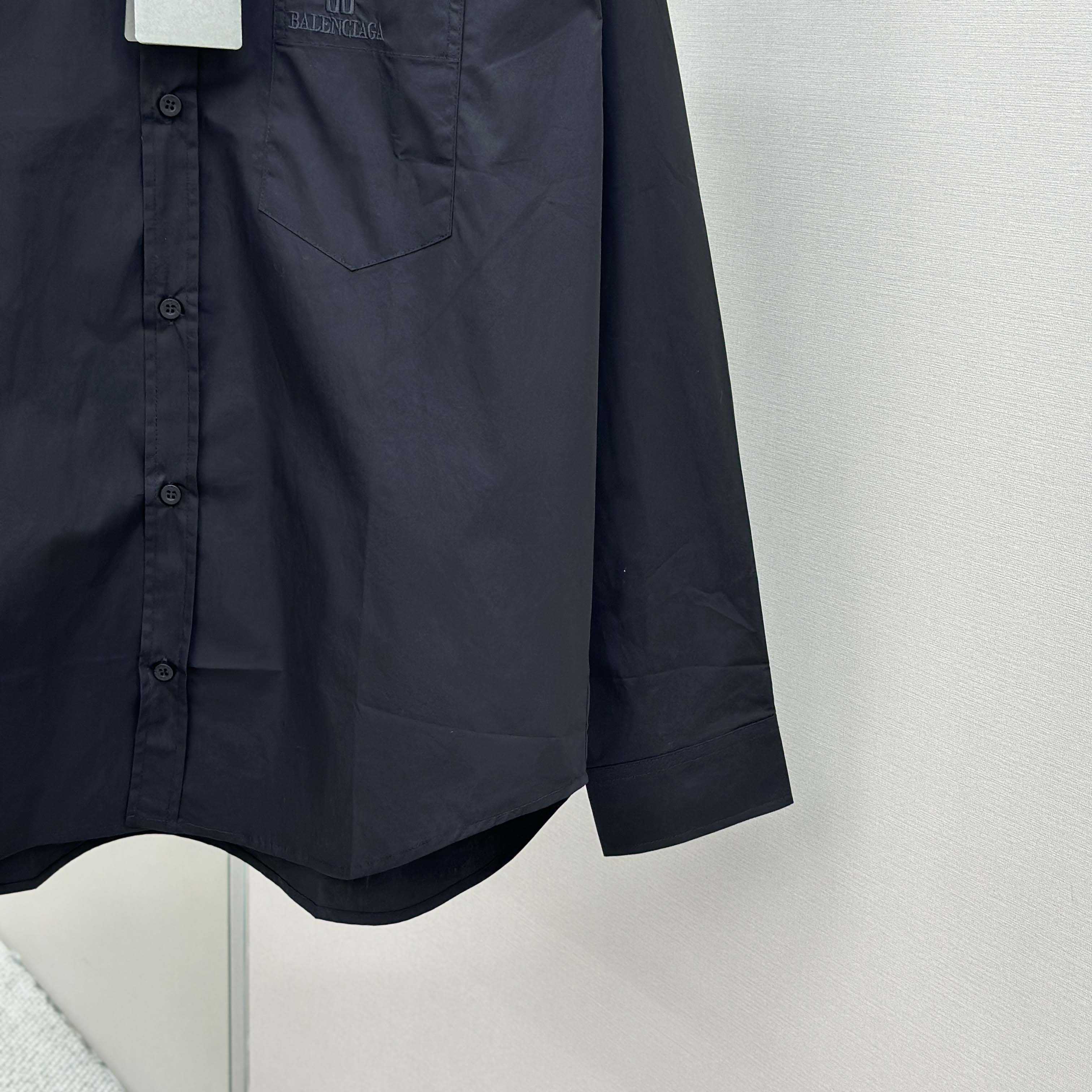Balenciaga Large Fit Shirt In White Cotton Poplin - DopestKickz