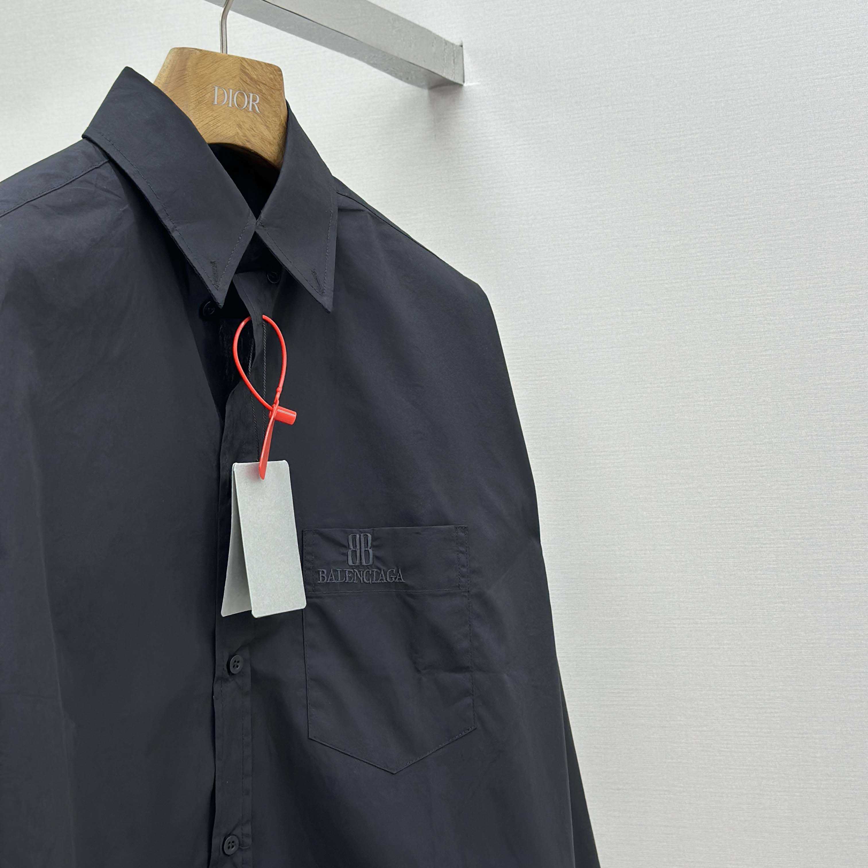 Balenciaga Large Fit Shirt In White Cotton Poplin - DopestKickz