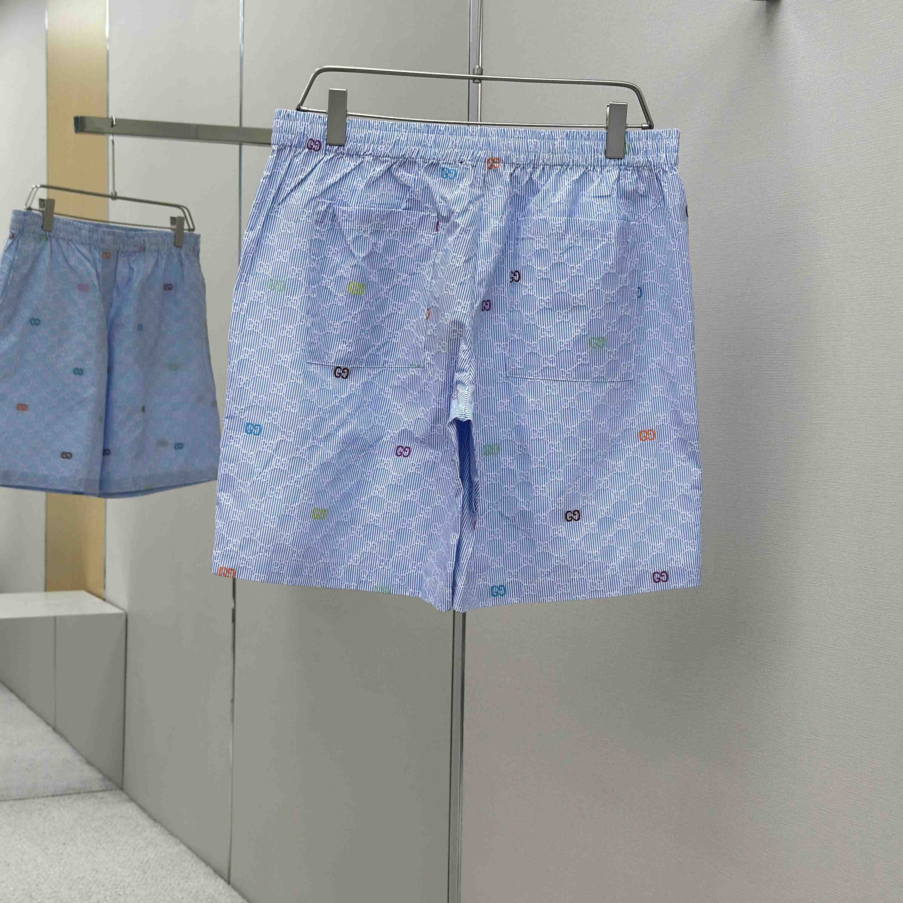 Gucci Striped Cotton Shorts - DopestKickz