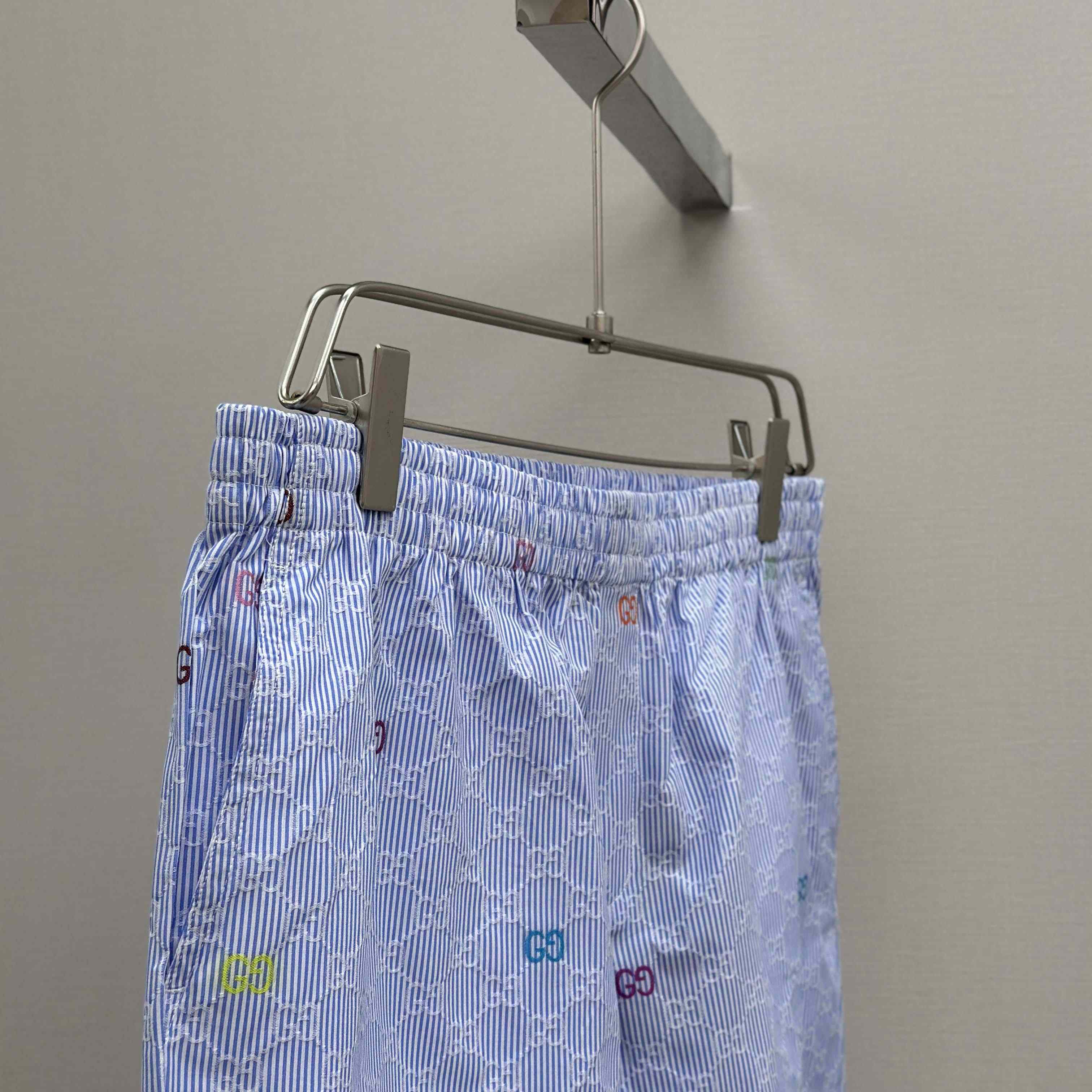 Gucci Striped Cotton Shorts - DopestKickz