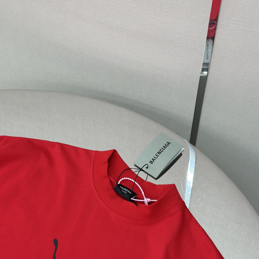 Balenciaga I PUMA Oversized T-Shirt in Red Dry Jersey - DopestKickz