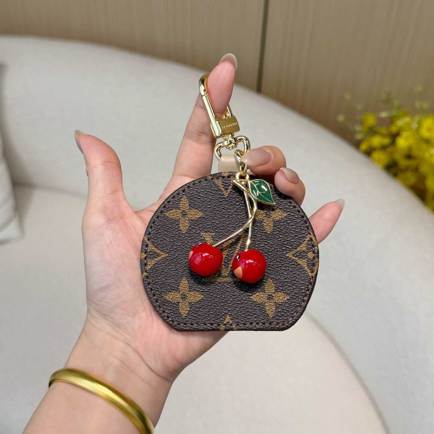 Louis Vuitton LV x TM Cerise LV Mini Mirror Bag Charm   M02830 - DopestKickz