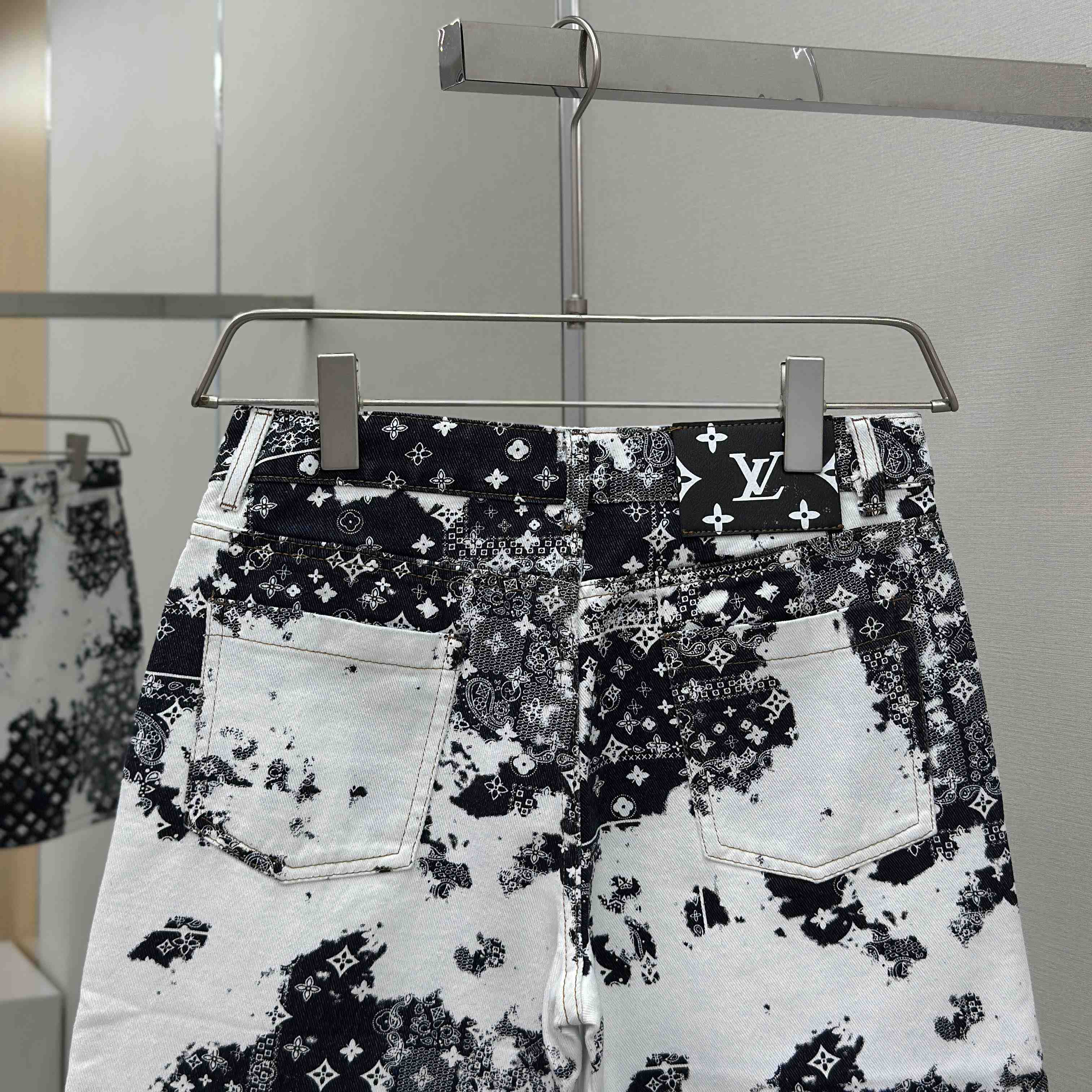 Louis Vuitton Monogram Denim Shorts - DopestKickz