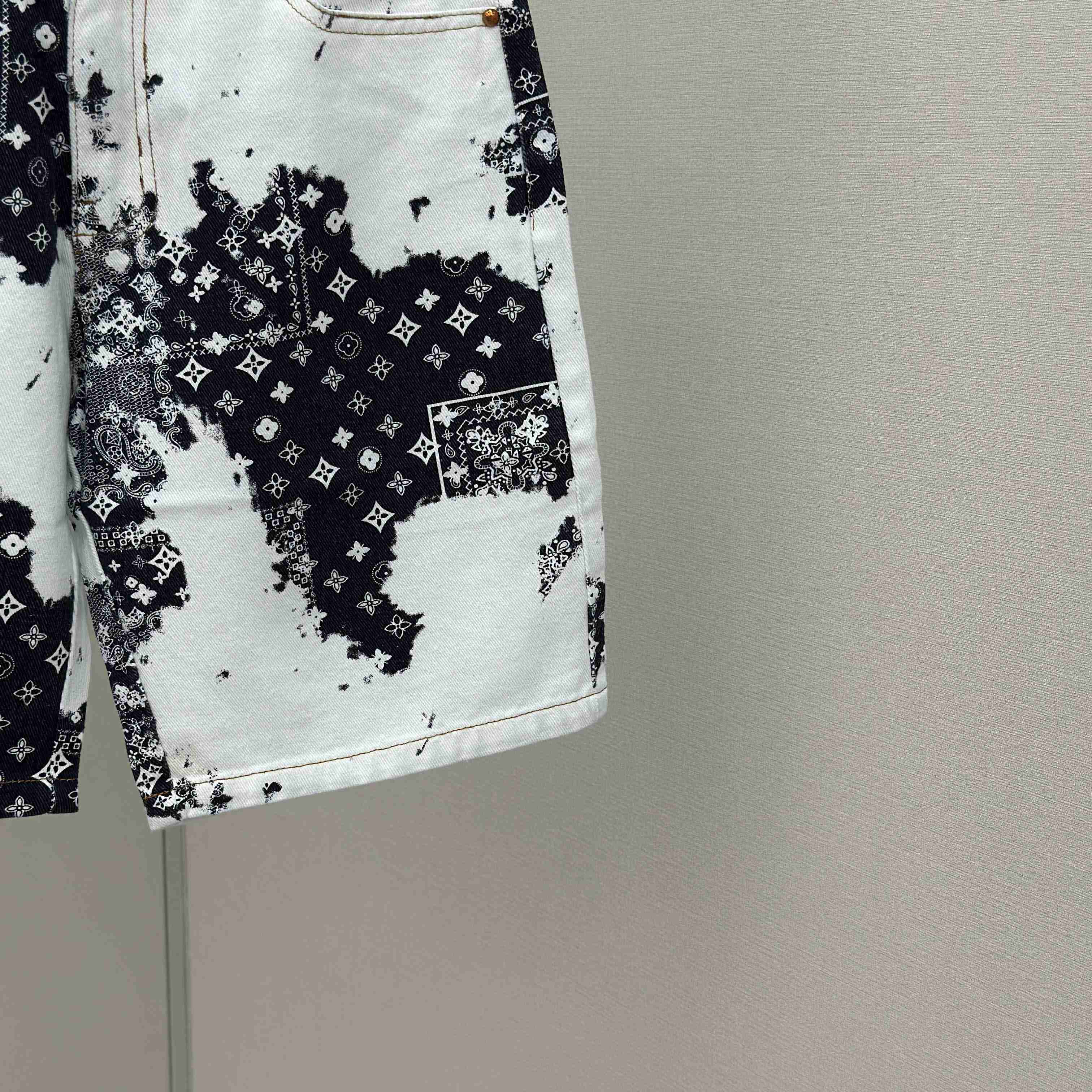 Louis Vuitton Monogram Denim Shorts - DopestKickz