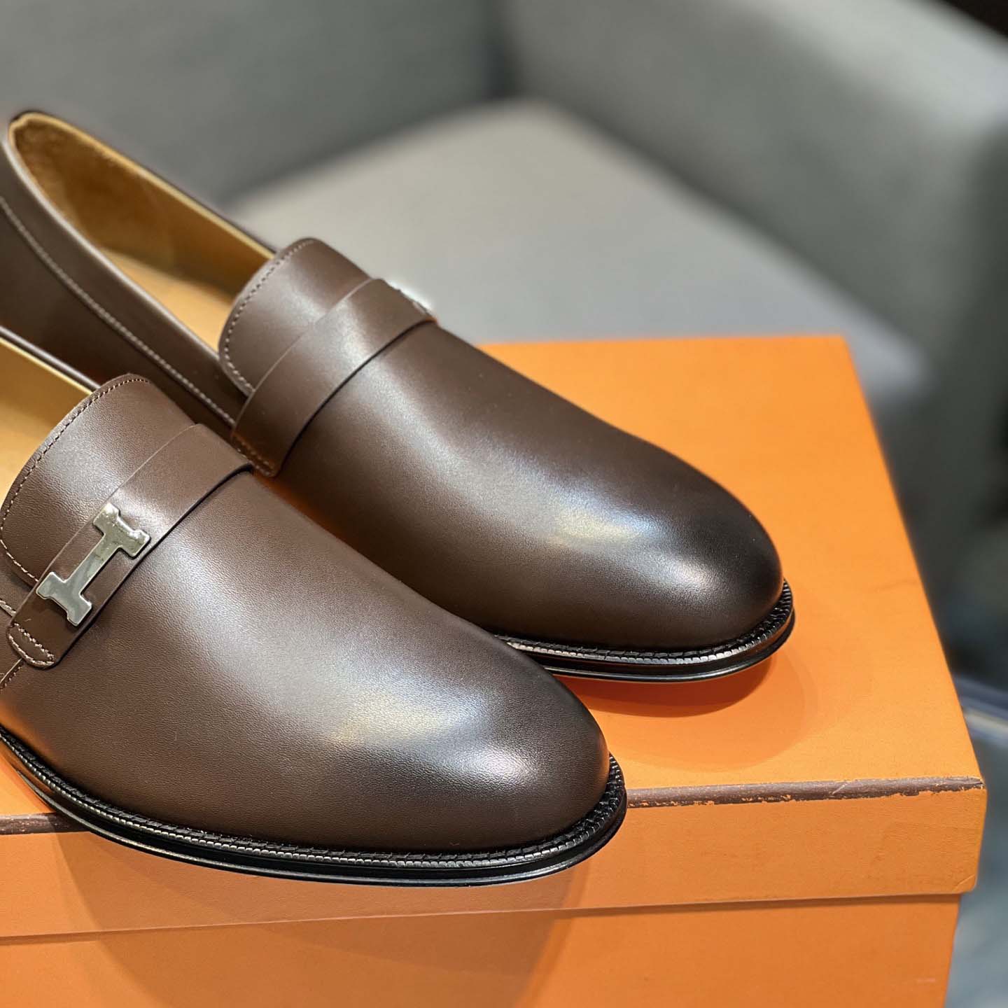 Hermes Leather Loafers  - DopestKickz