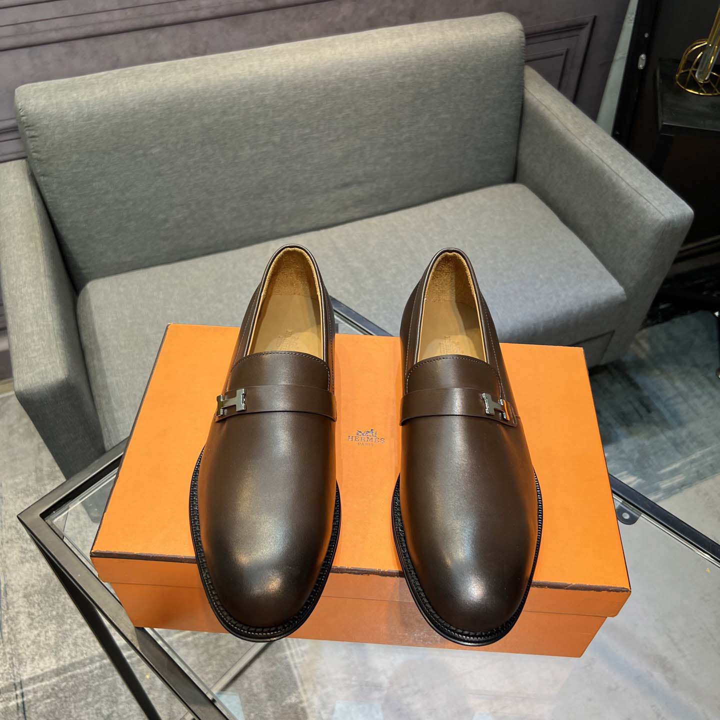 Hermes Leather Loafers  - DopestKickz
