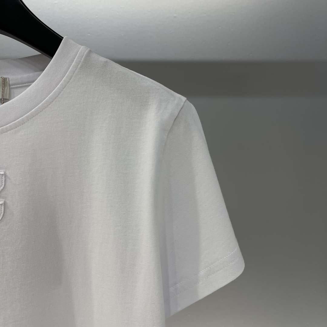 Miu Miu White Cotton Jersey T-shirt  - DopestKickz