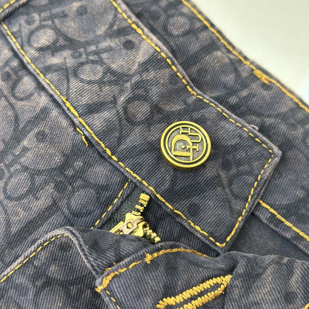 Dior Oblique Denim Shorts - DopestKickz