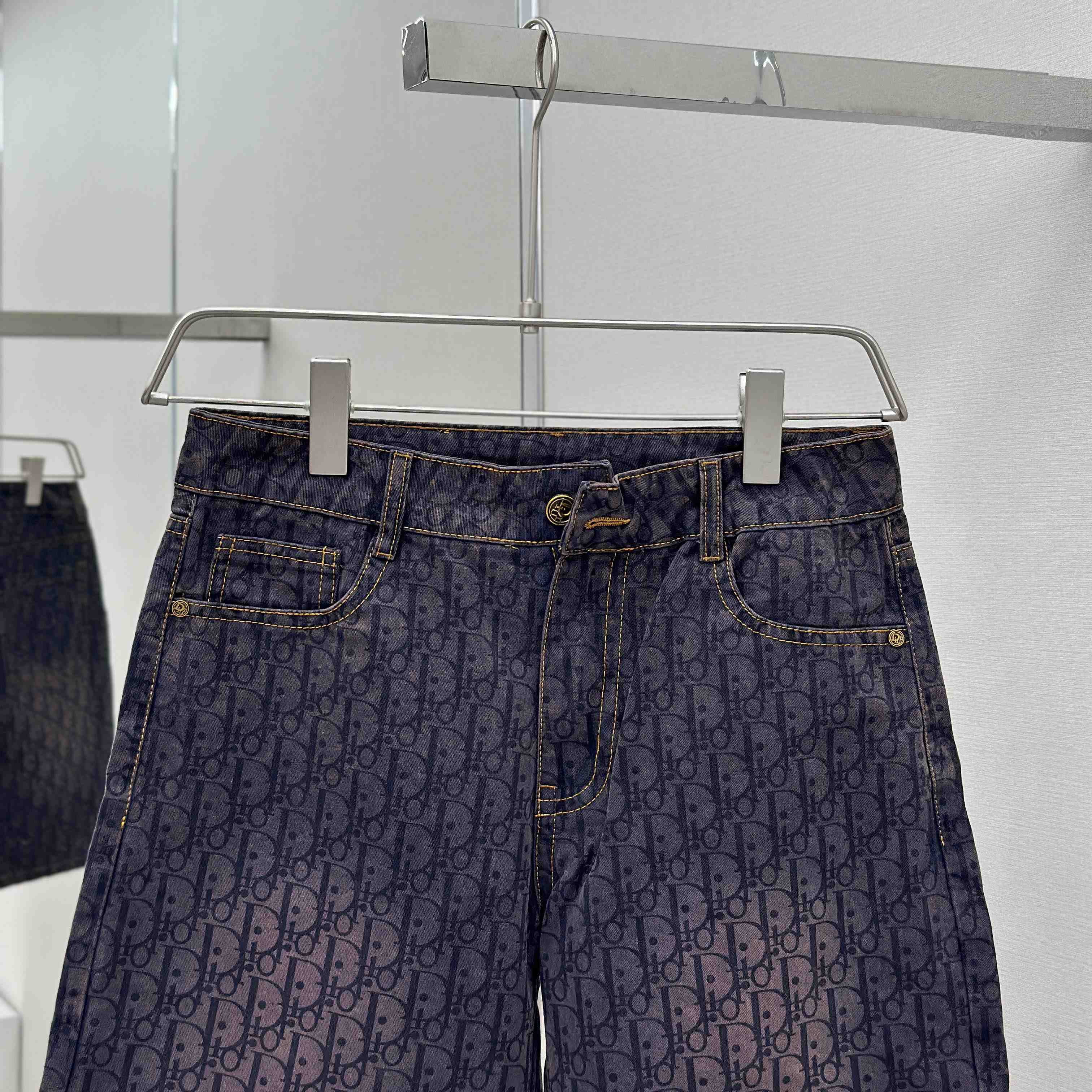 Dior Oblique Denim Shorts - DopestKickz