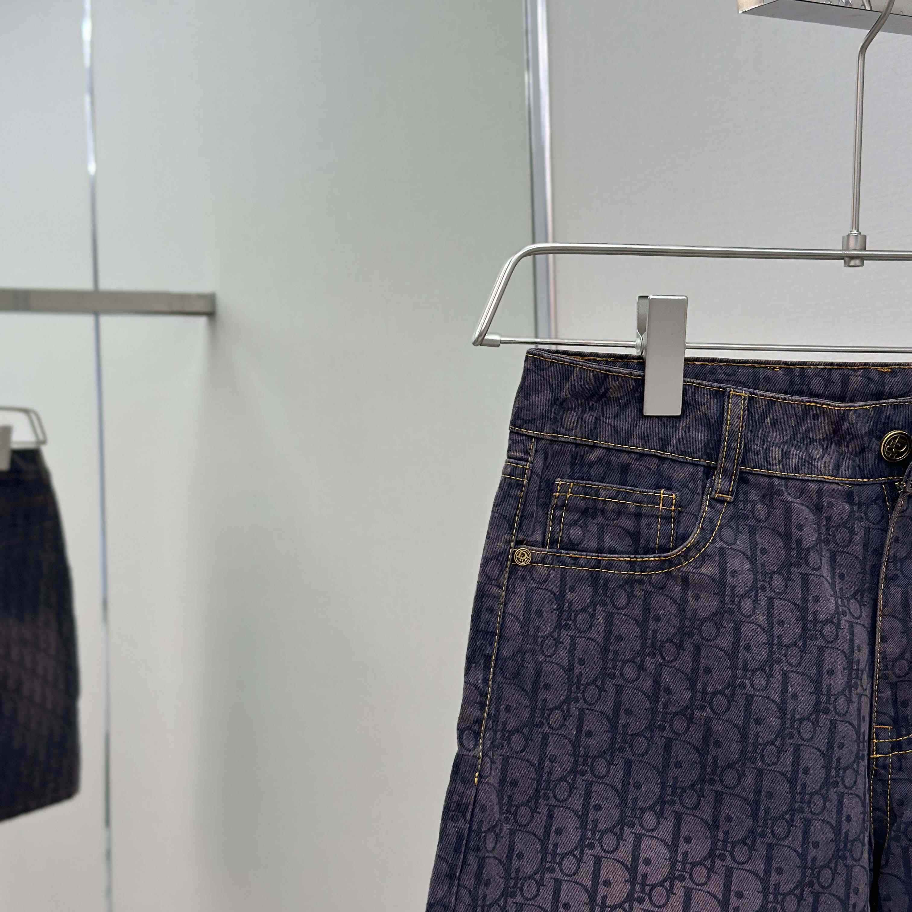 Dior Oblique Denim Shorts - DopestKickz