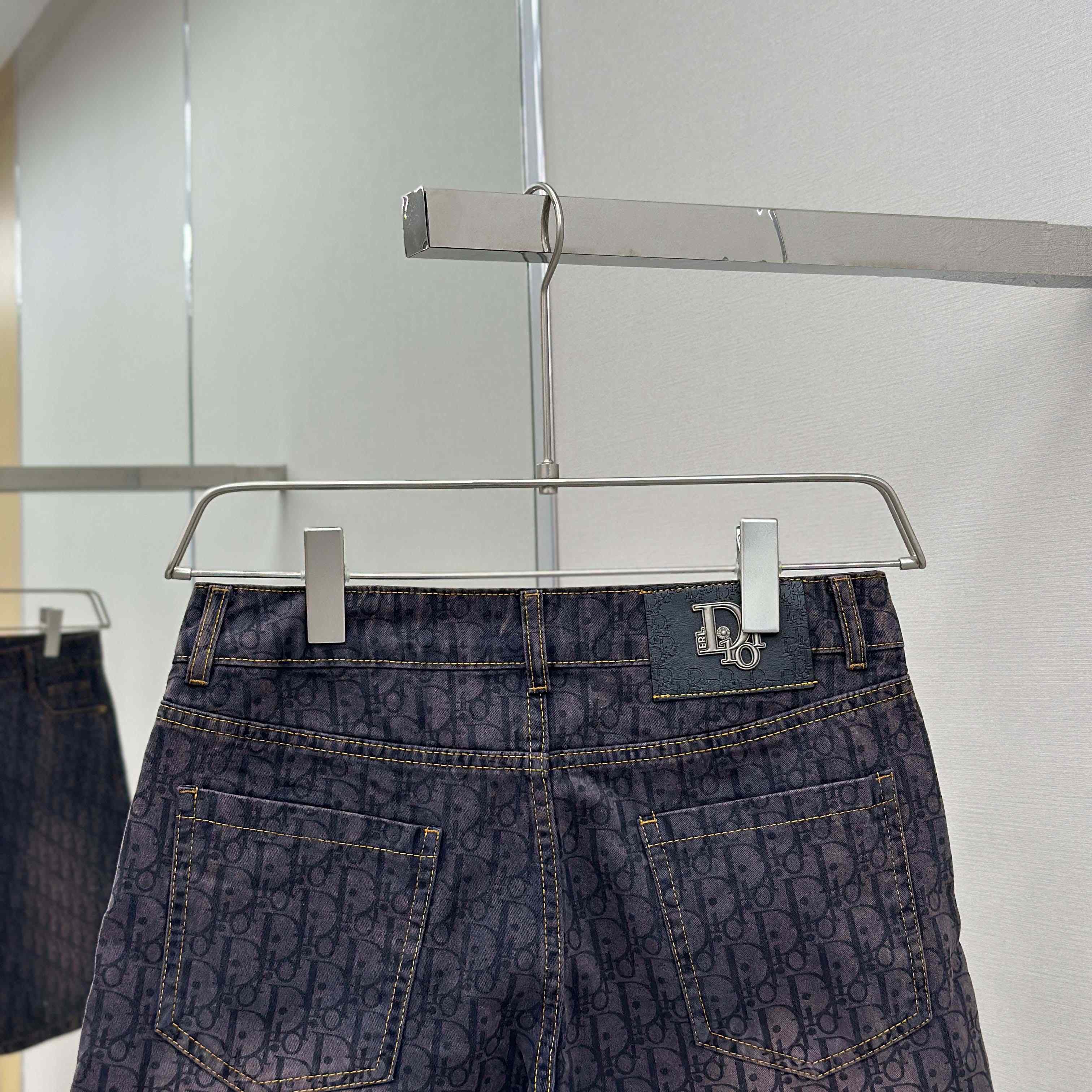 Dior Oblique Denim Shorts - DopestKickz