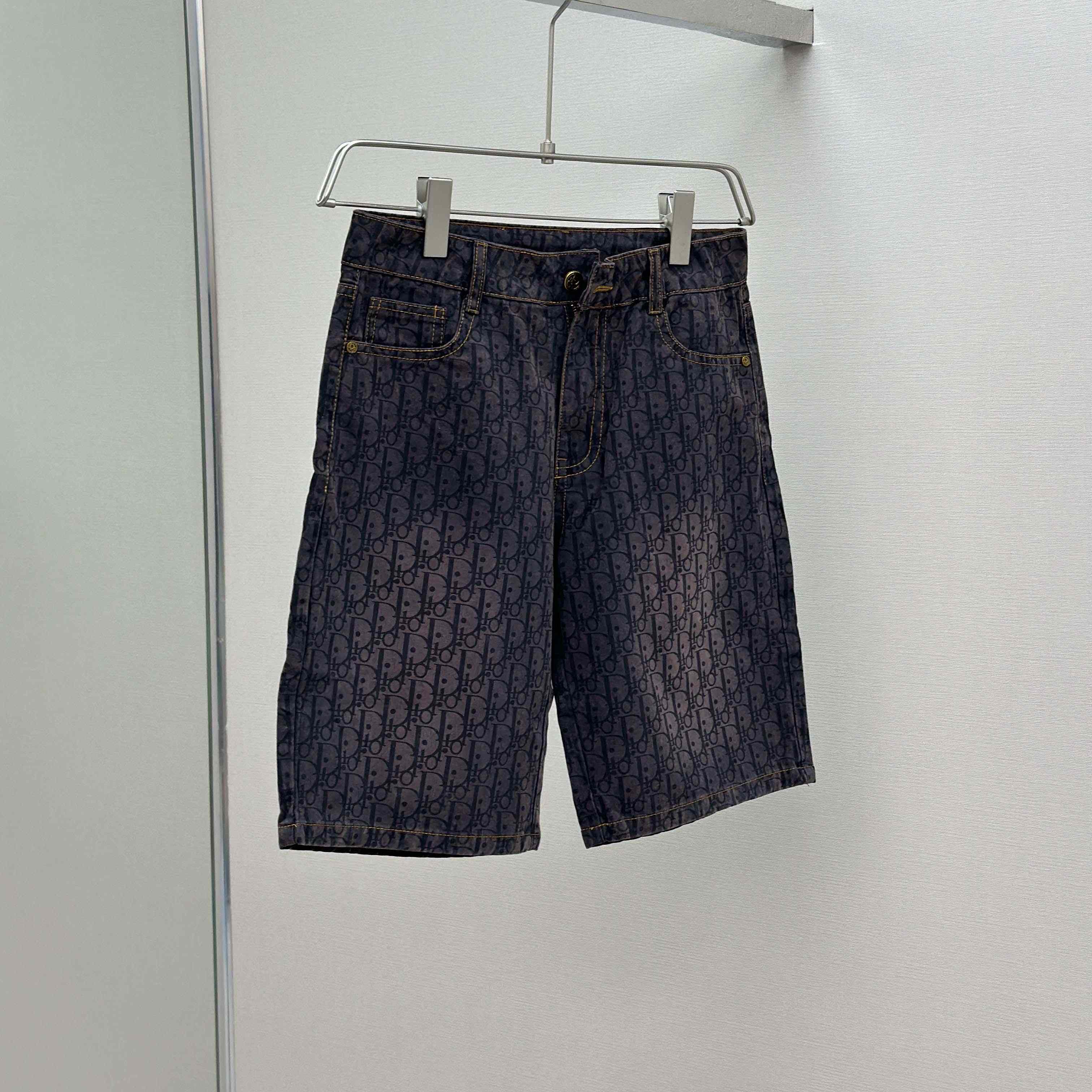 Dior Oblique Denim Shorts - DopestKickz