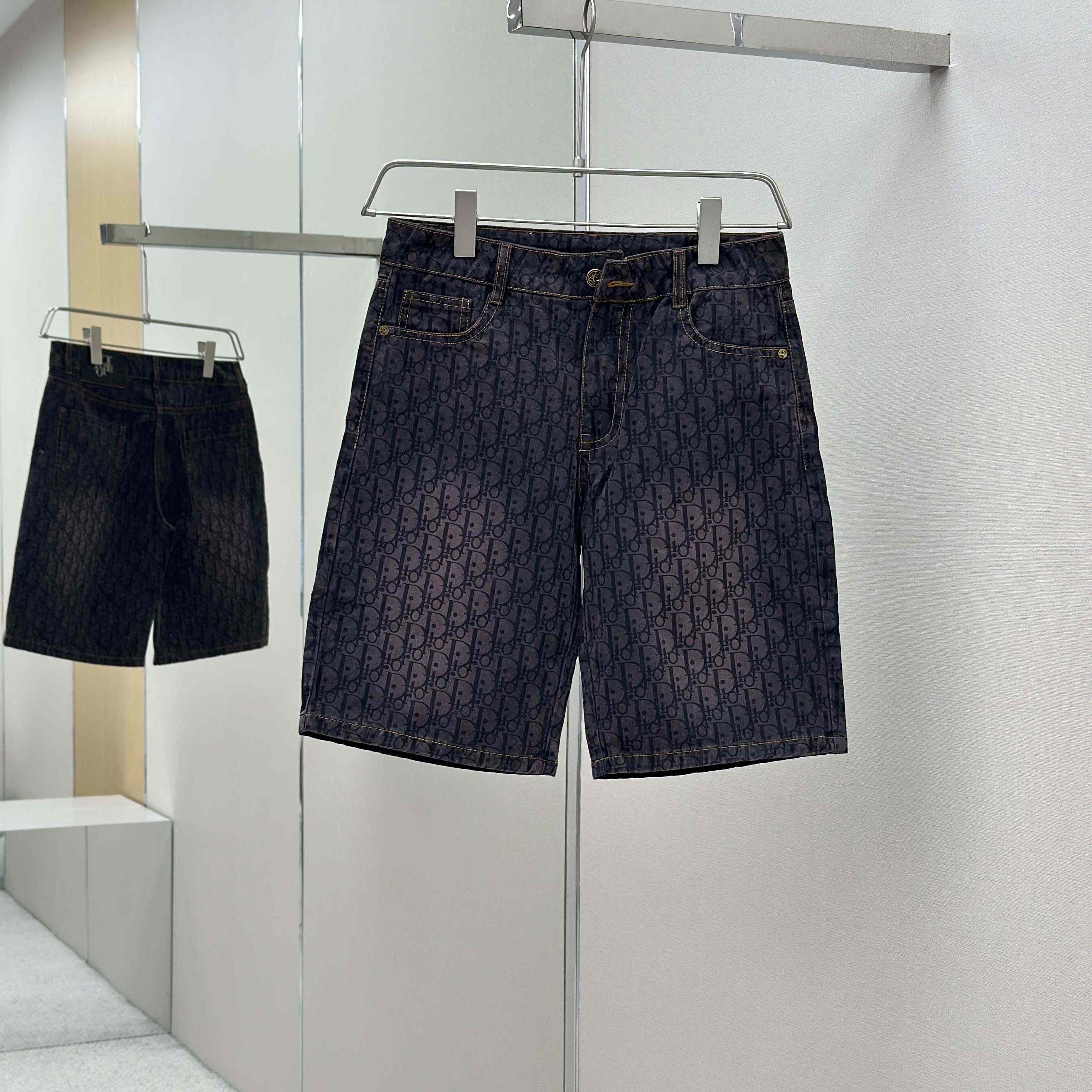 Dior Oblique Denim Shorts - DopestKickz