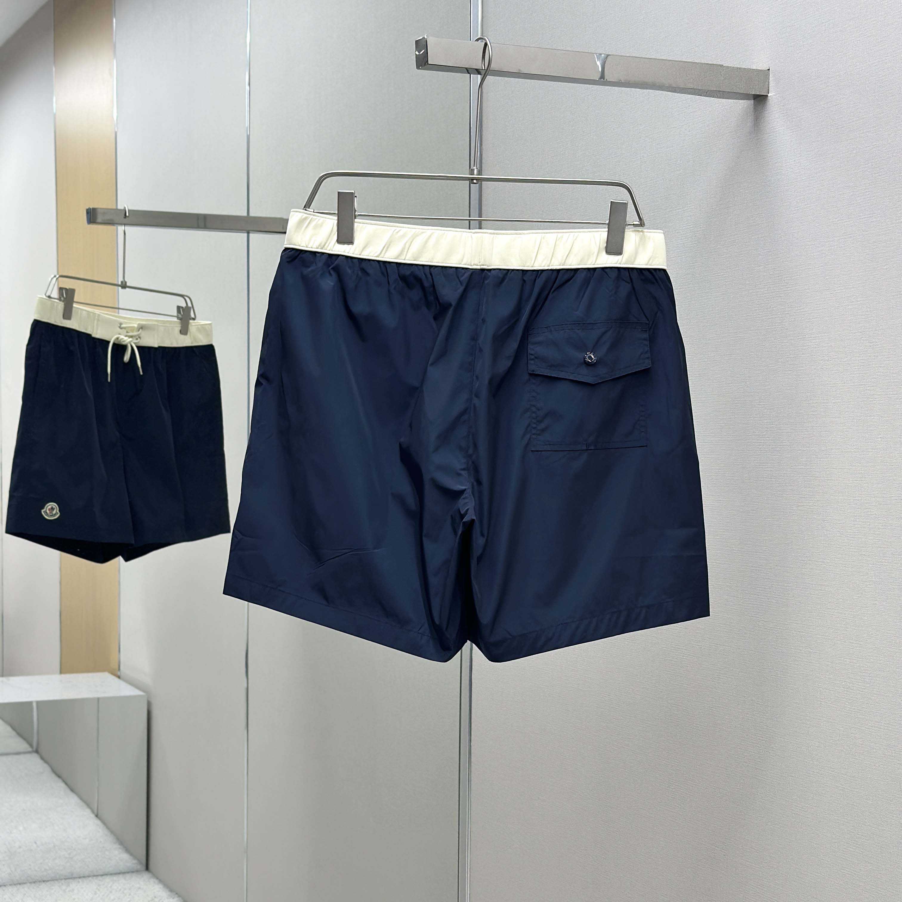 Moncler Logo Patch Swim Shorts - DopestKickz