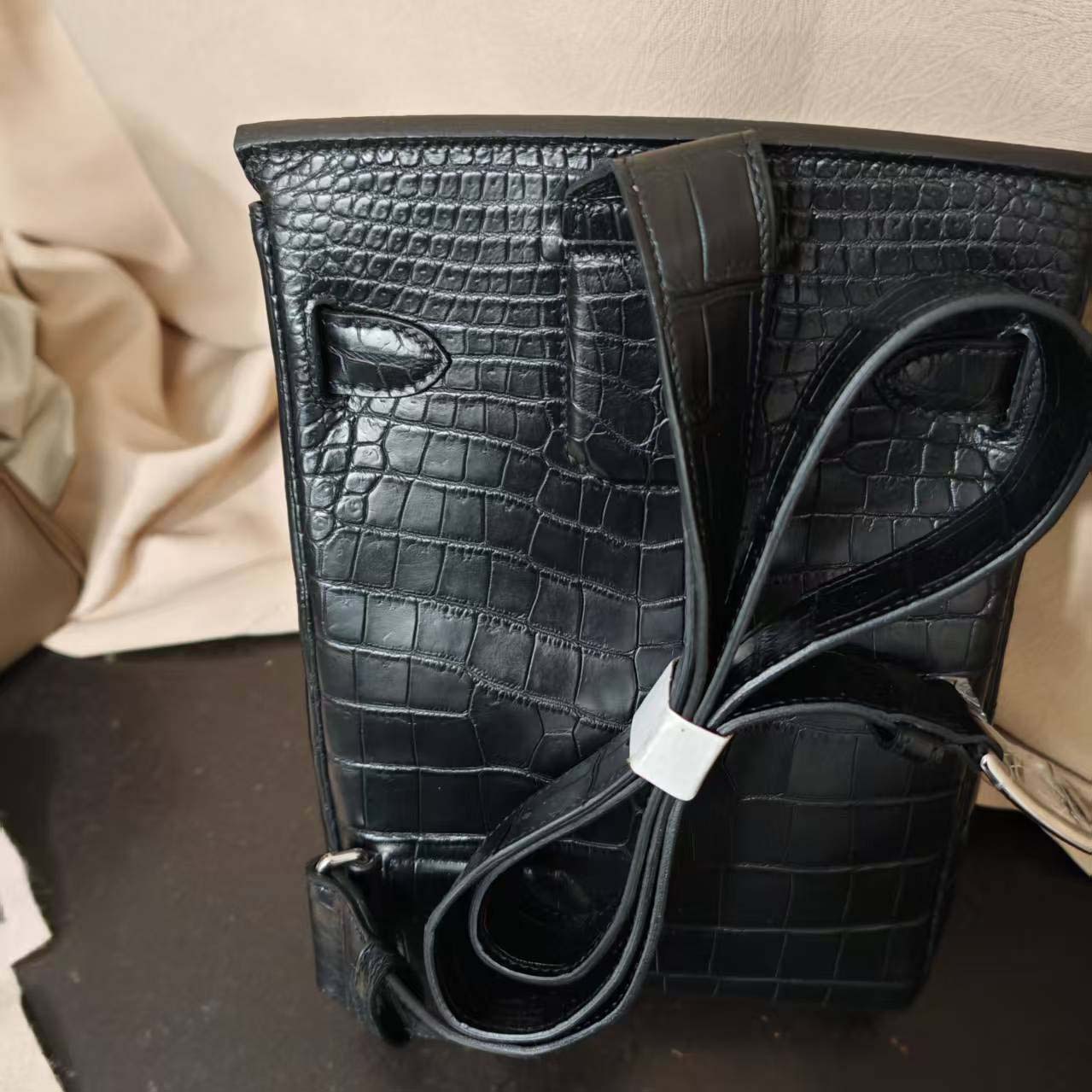 Hermes Hac-a-Dos Beton Croco PHW - DopestKickz
